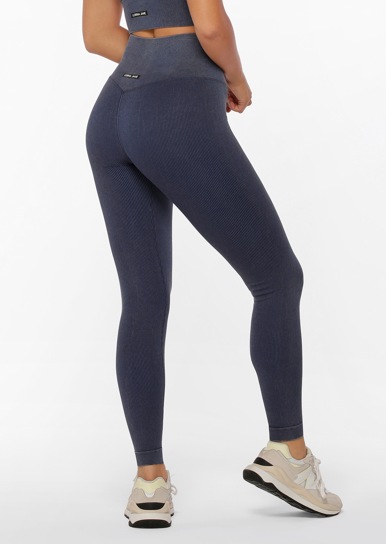 Lorna Jane Tempo Ribbed Seamless Full Length Leggings