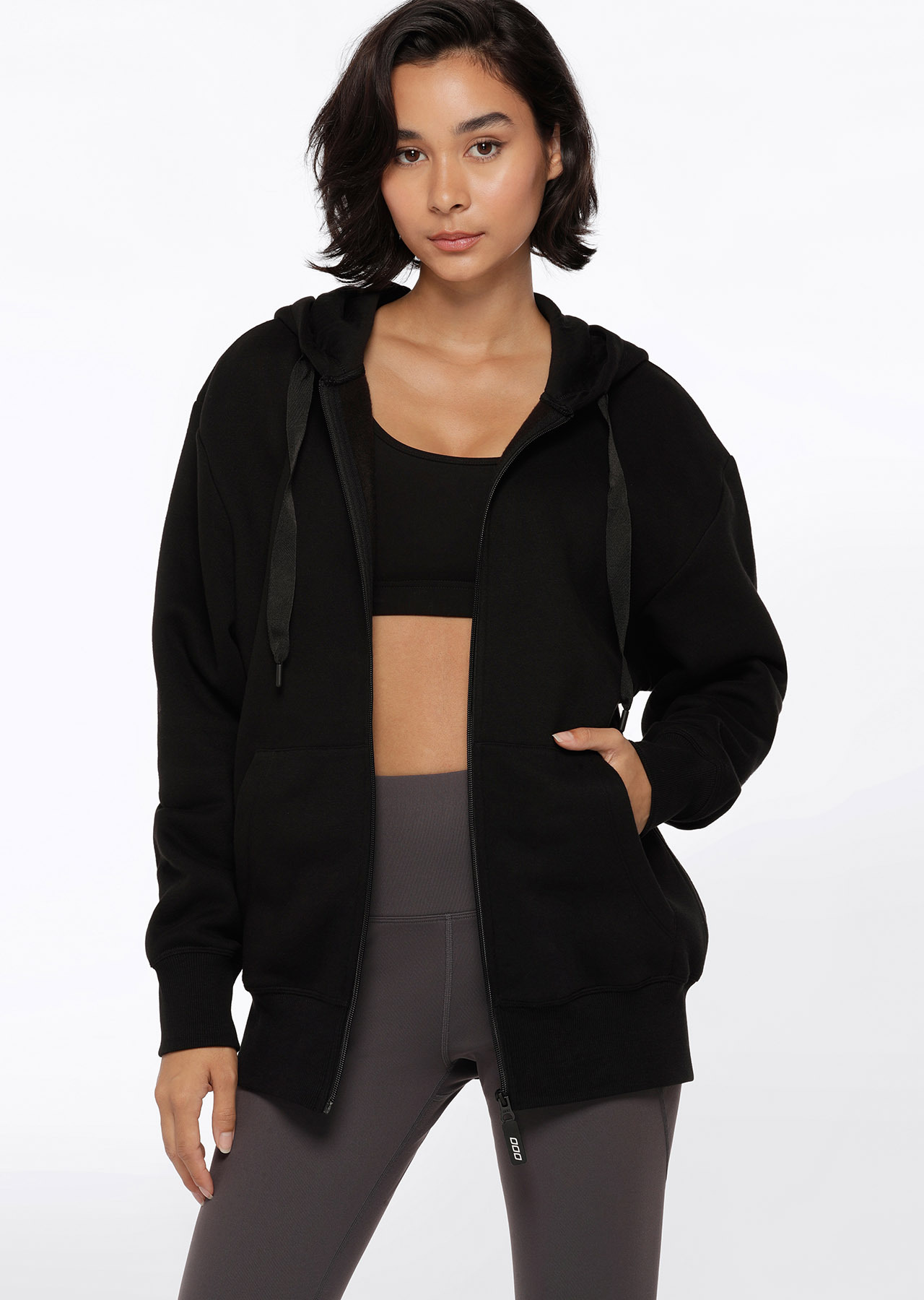 Lorna Jane Fleece Zip Thru Hoodie