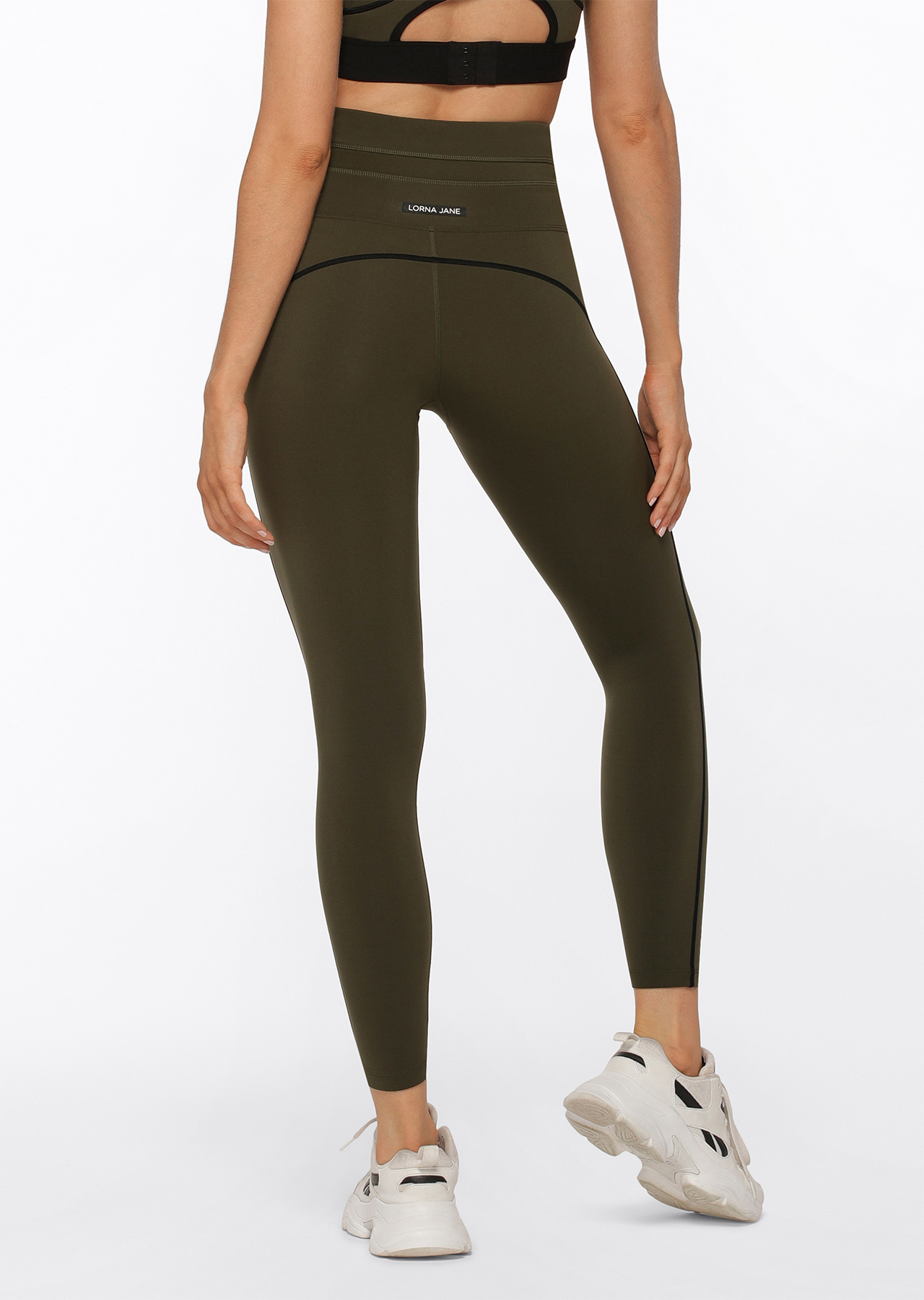 Lorna Jane Contrast Racer Ankle Biter Leggings