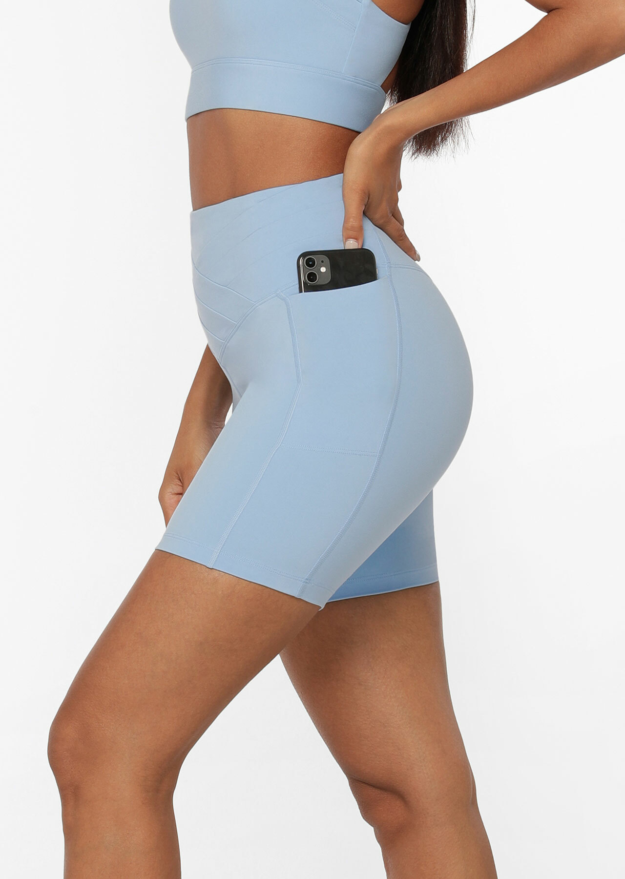 Lorna Jane Tuck Front Phone Pocket Bike Short