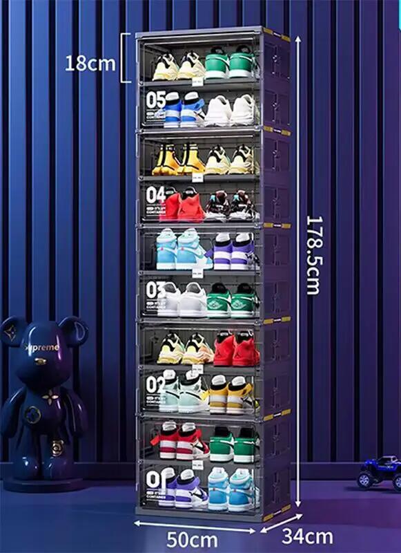 🎁Dust-Free Black Portable Shoe Organizer🥾