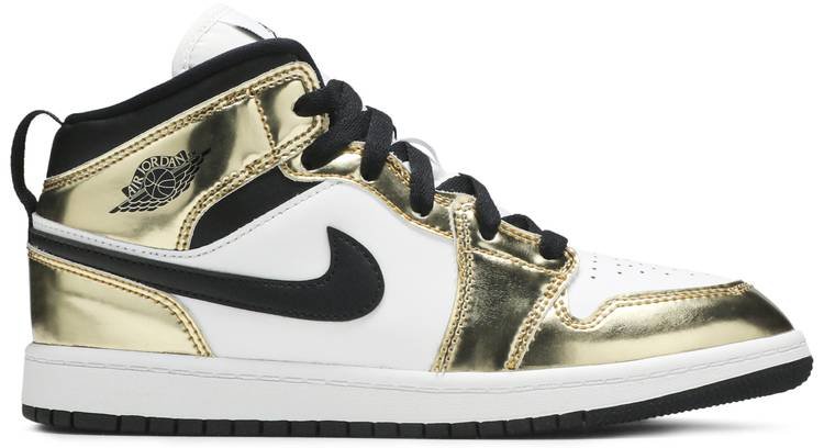 jordan aj 1 mid se gold