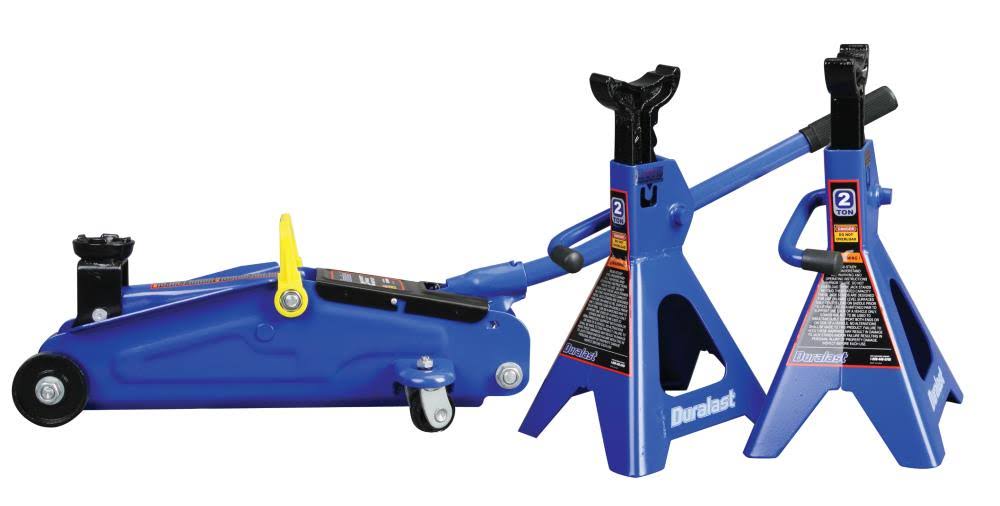 Duralast 2.25 Ton Jack and Stand Kit T82453 Black templarpro