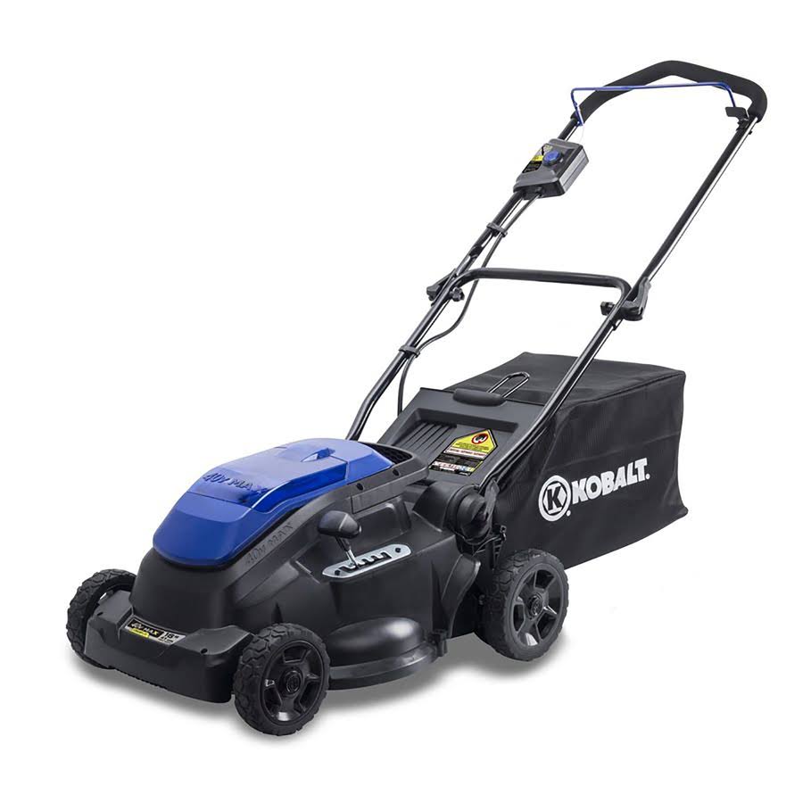 Kobalt 40-Volt Lithium Ion 16-in Cordless Electric Lawn Mower (Battery ...