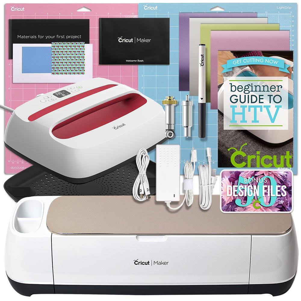 Cricut Champagne Maker and EasyPress Bundle, 12x22 x 10x22 EasyPress 2