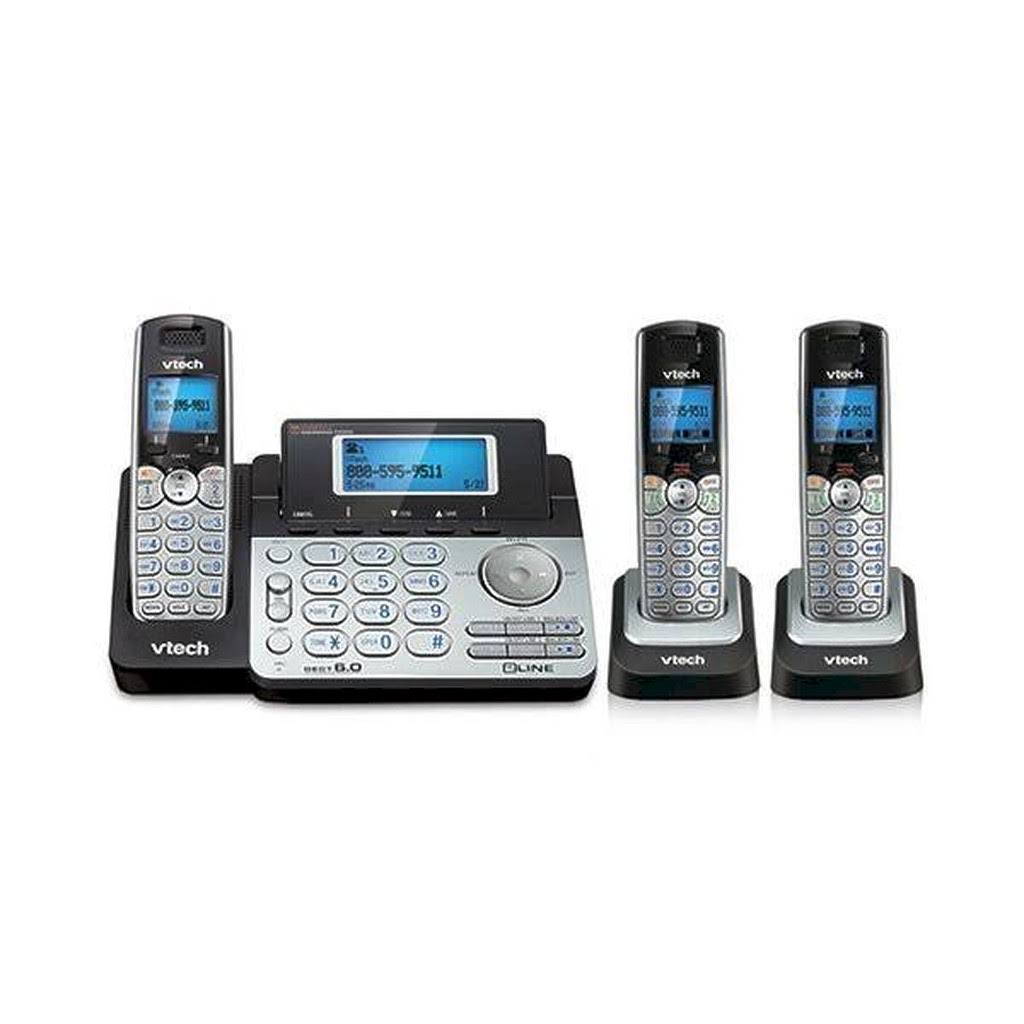 Vtech Ds6151 + Ds6101 2 Line Expandable Cordless Phone With 2 Handsets 