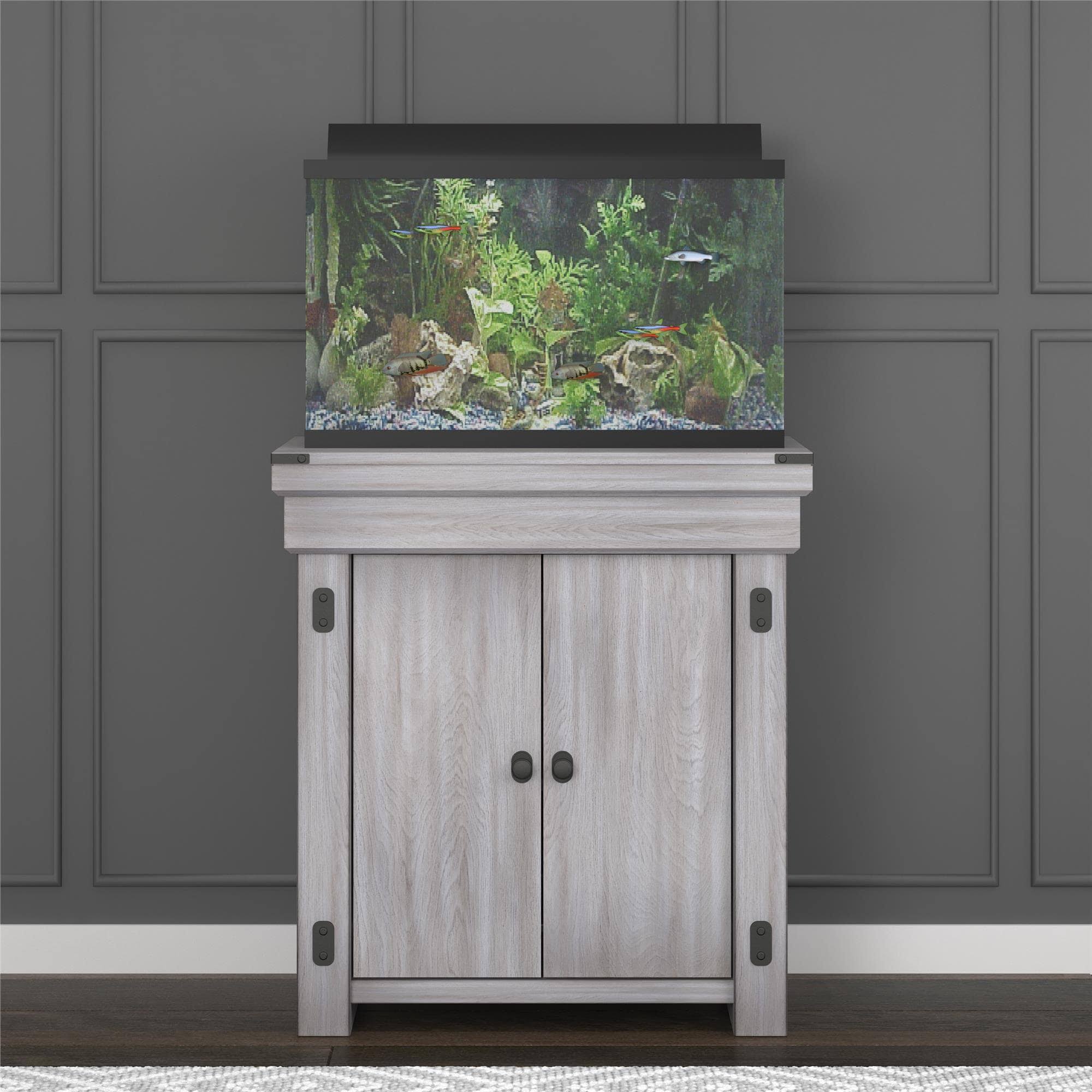 Avenue Greene WOODGATE 20 Gallon Aquarium Furniture Stand, White - WGL07