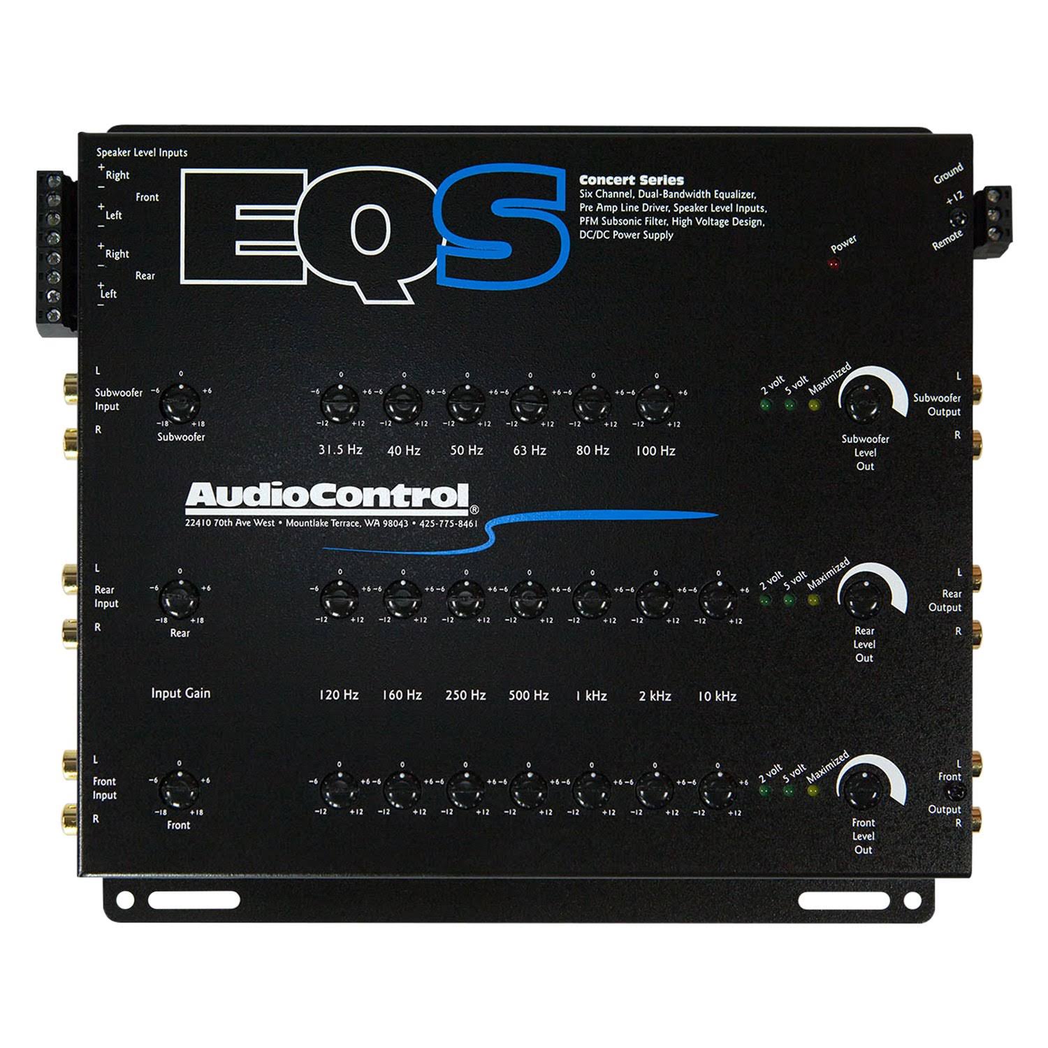 AudioControl EQs 6-Channel Equalizer - Black - WGL07