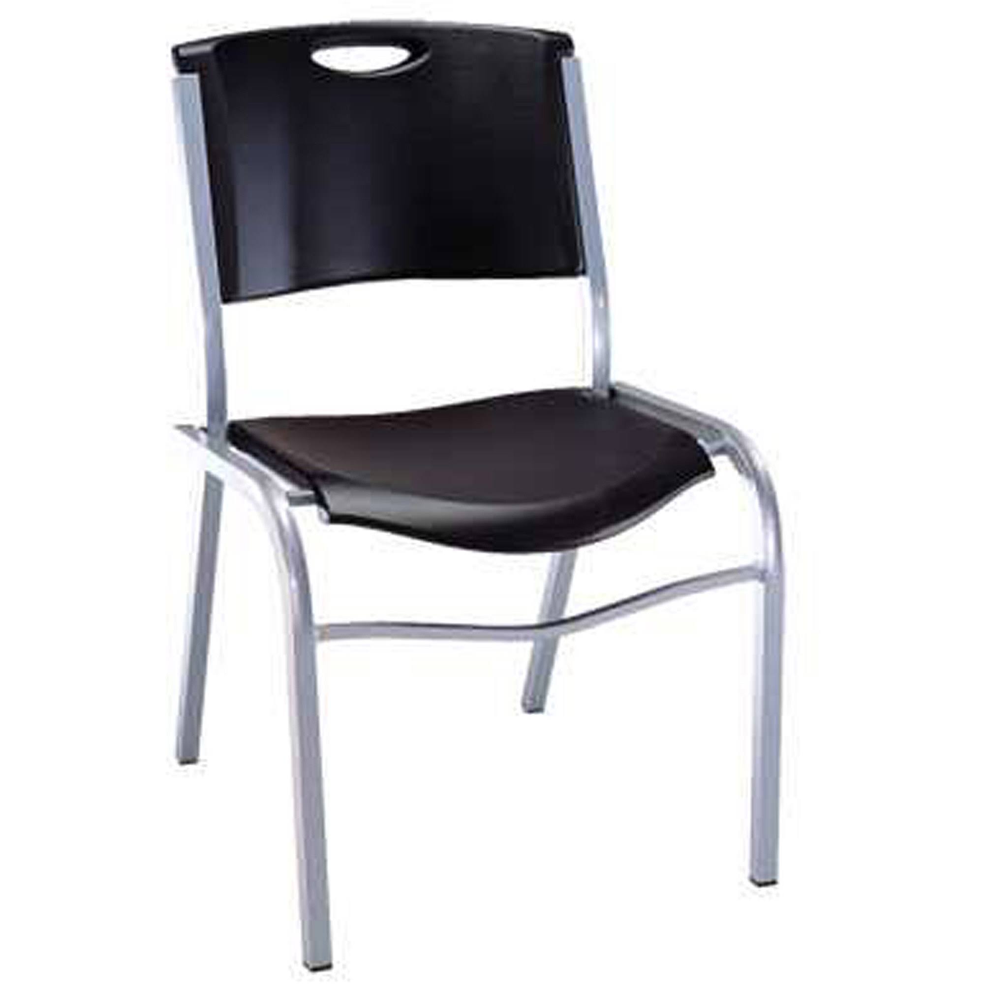 Lifetime 42830 Black Stacking Chair 4/Pack WGL07