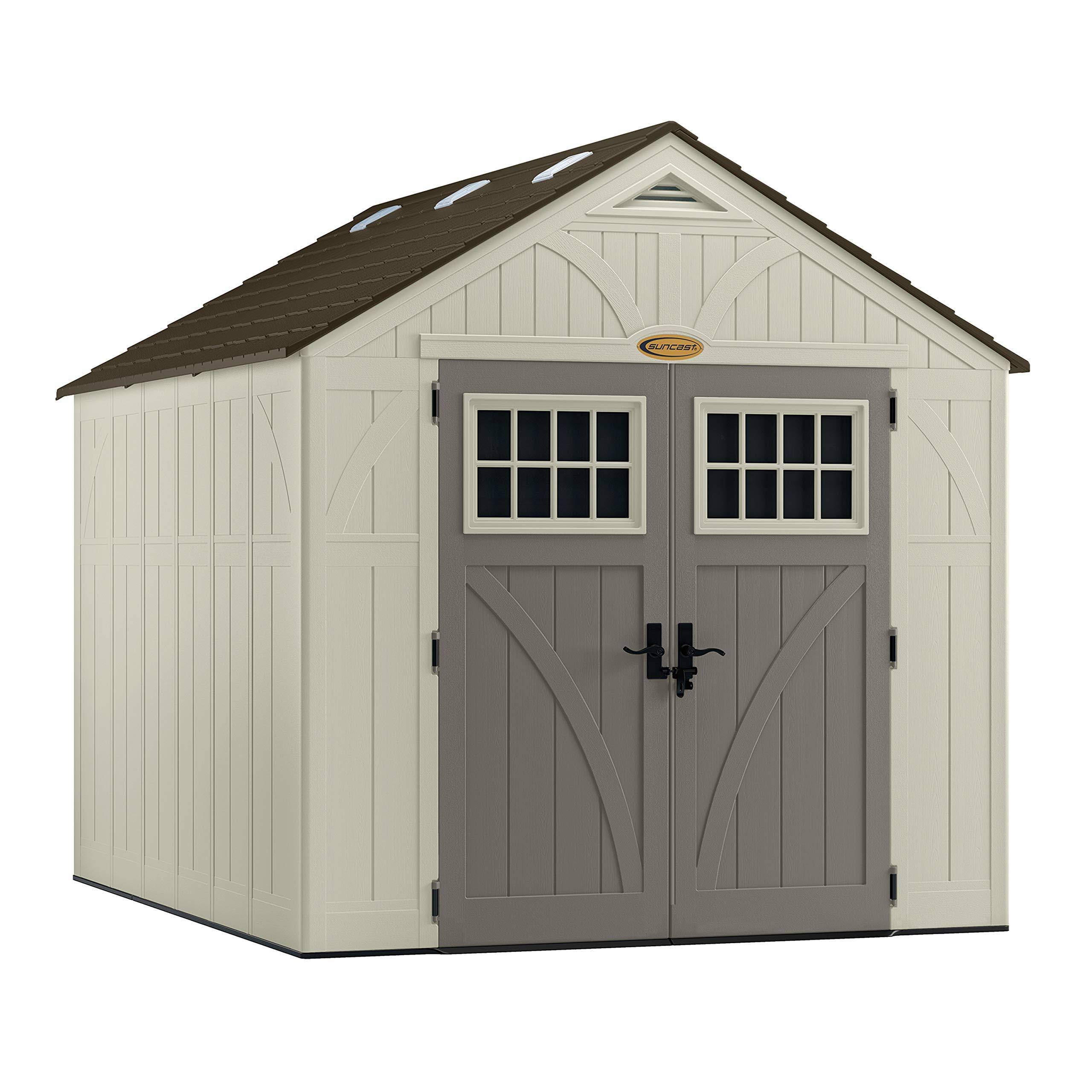 Suncast BMS8100 8' x 10' Tremont Vinyl Storage Shed WGL07