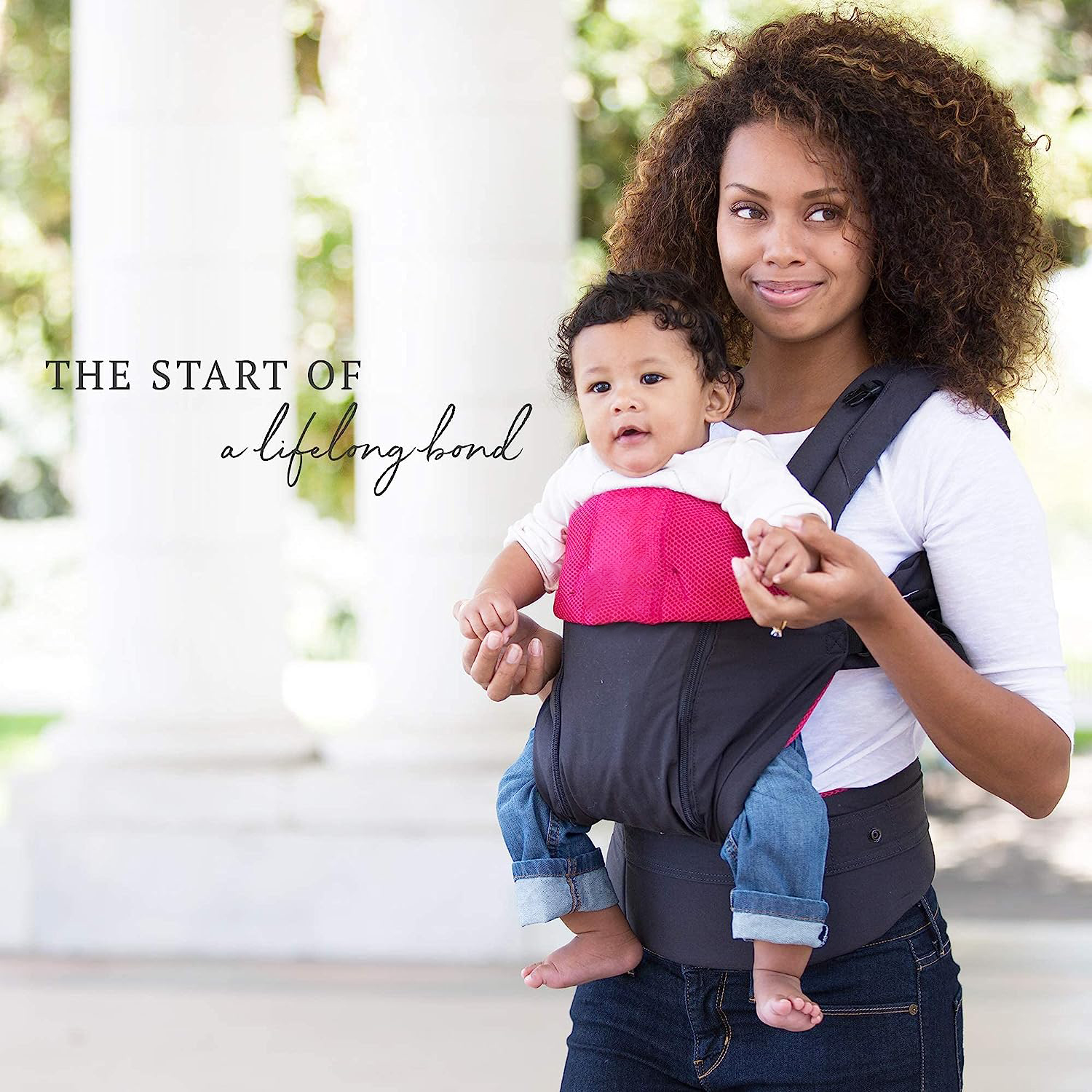 Complete All Seasons Ergonomic 6-in-1 Baby Carrier Newborn to Toddler - with Lumbar Support - for Children 7-45 Pounds - 360 Degree Baby Wearing - Inward & Outward Facing - Stone