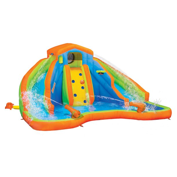 Banzai Adventure Club Outdoor Inflatable Water Park & Dual Slides, Ages 5 & Up, Unisex