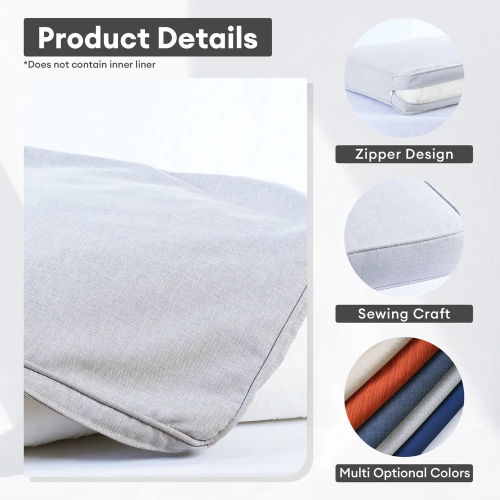 Ovios Kenard Series Replacement Seat, Back Cushion Cover(Refer to the Dimension in Description,Only cover)