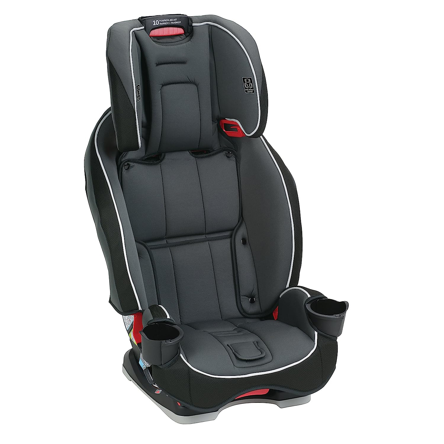 Slimfit 3 in 1 Car Seat -Slim & Comfy Design Saves Space in Your Back Seat, Darcie, One Size