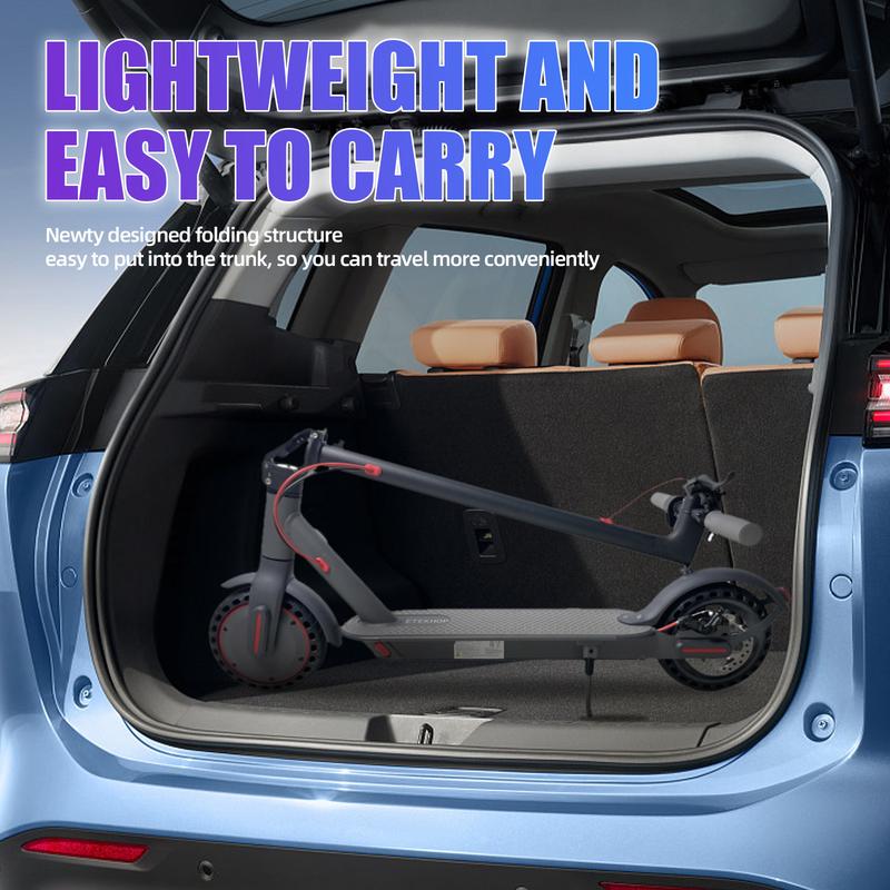 ETEKHOP EP40 Electric scooter, 8.5-inch tires, ultra long range up to 30/32 miles, 350W motor and 19 miles/hour portable folding commuting electric scooter, suitable for adults, equipped with dual braking system and applications