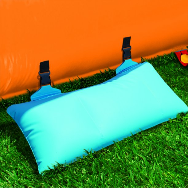 BANZAI The Plunge Inflatable Water Park Play Center - Climbing Wall, Water Slide & Oversized Splash Pool - Outdoor Summer Fun For Kids & Families