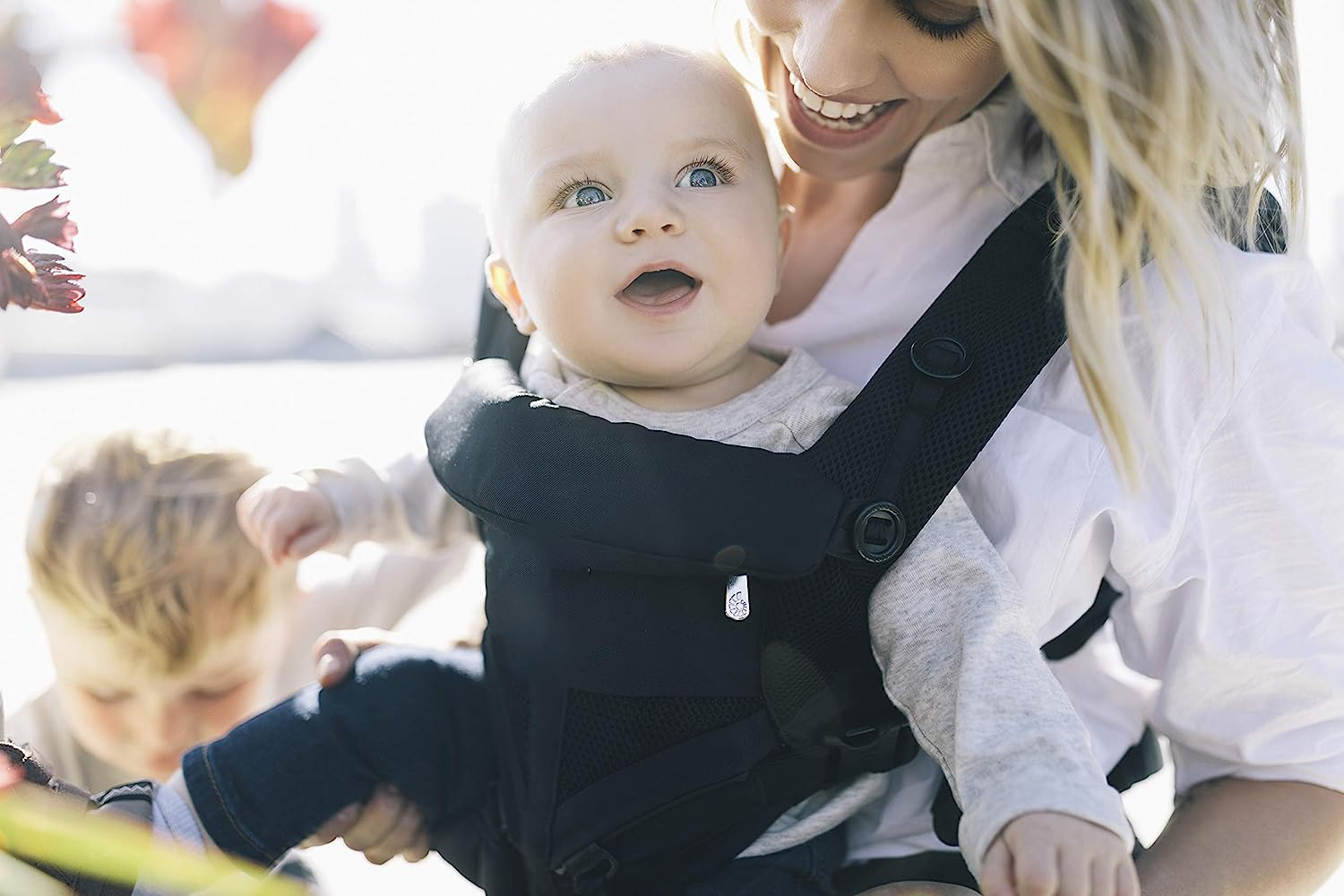 360 All-Position Baby Carrier for Newborn to Toddler with Lumbar Support & Cool Air Mesh (7-45 Lb), Pearl Grey