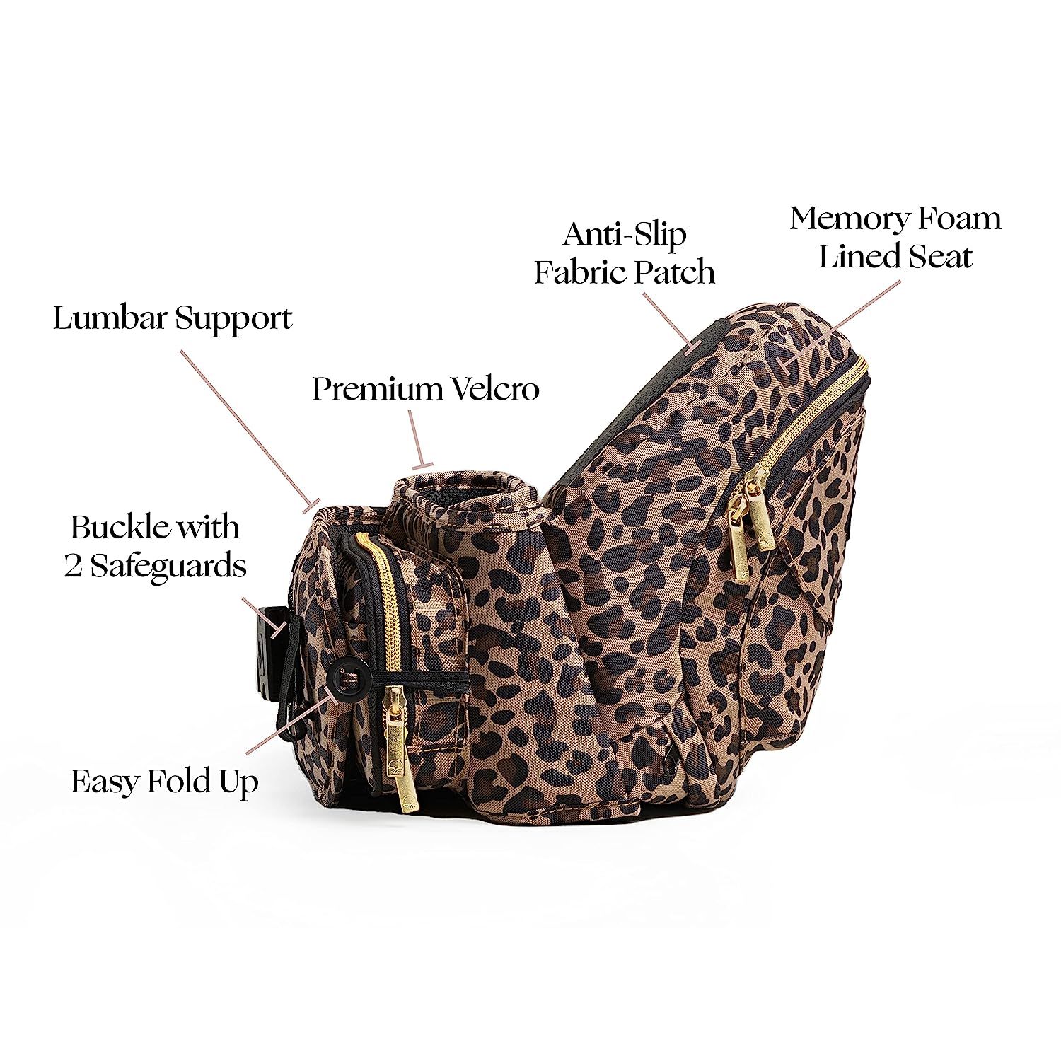 Safety-Certified Hip Seat Baby Carrier - Moms Choice Award Winner,  Ergonomic Carrier & Extenders for Newborns & Toddlers (Carrier, Grey)