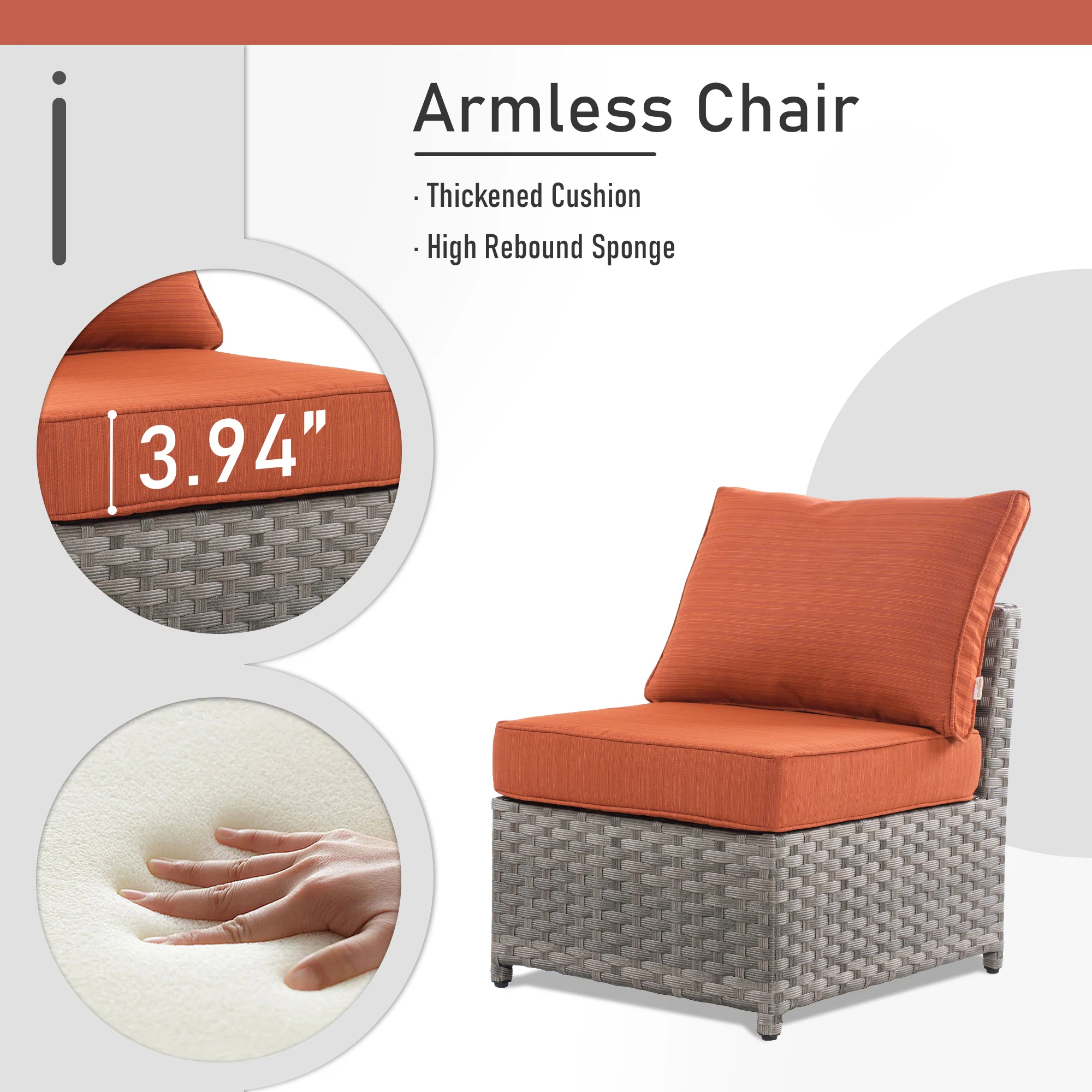 Ovios Patio Furniture Set 10-Piece include 42