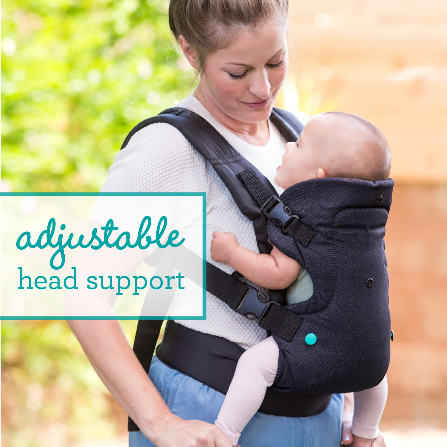 Advanced 4-in-1 Carrier - Ergonomic, convertible, face-in and face-out front and back carry for newborns and older babies 8-32 lbs