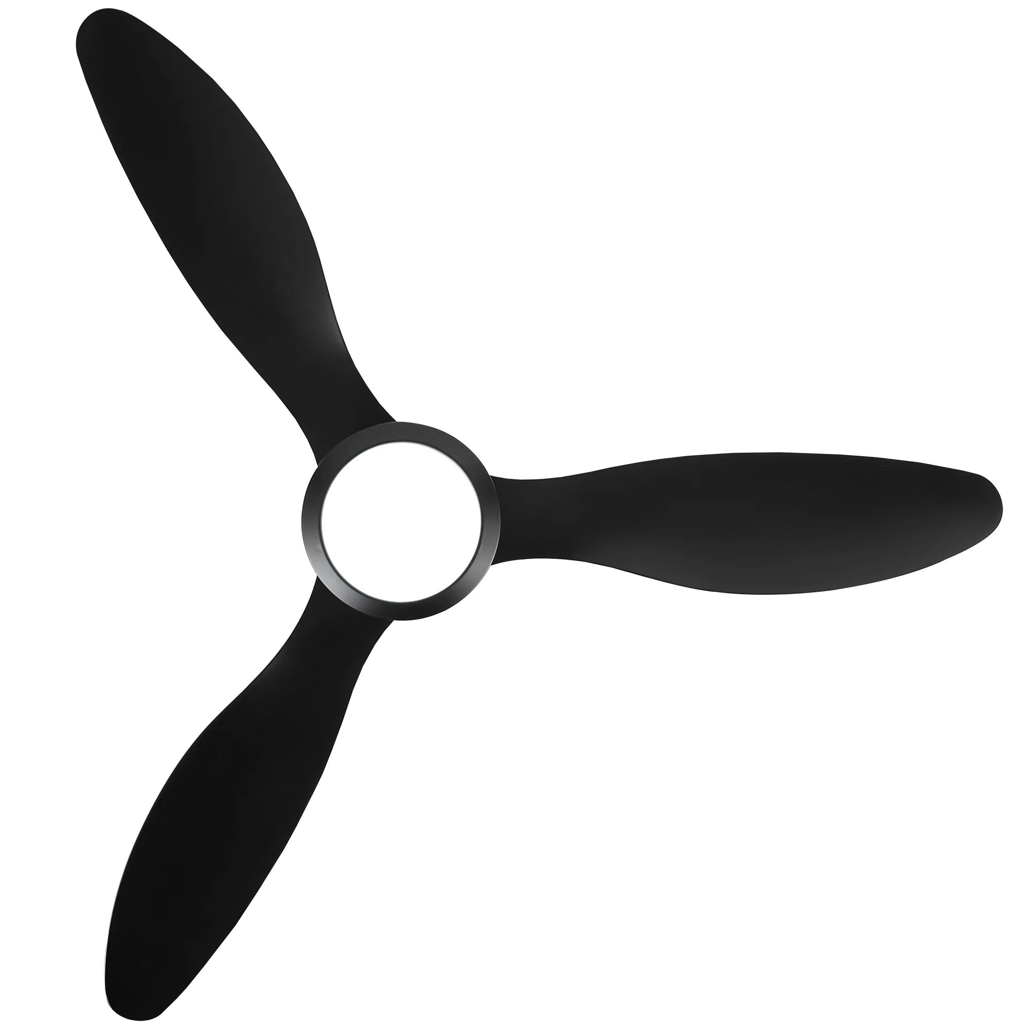 Ovios 52'' Remote Control Ceiling Fan Reversible 3 Blades with LED Light and 6 Wind Speeds, DC Motor