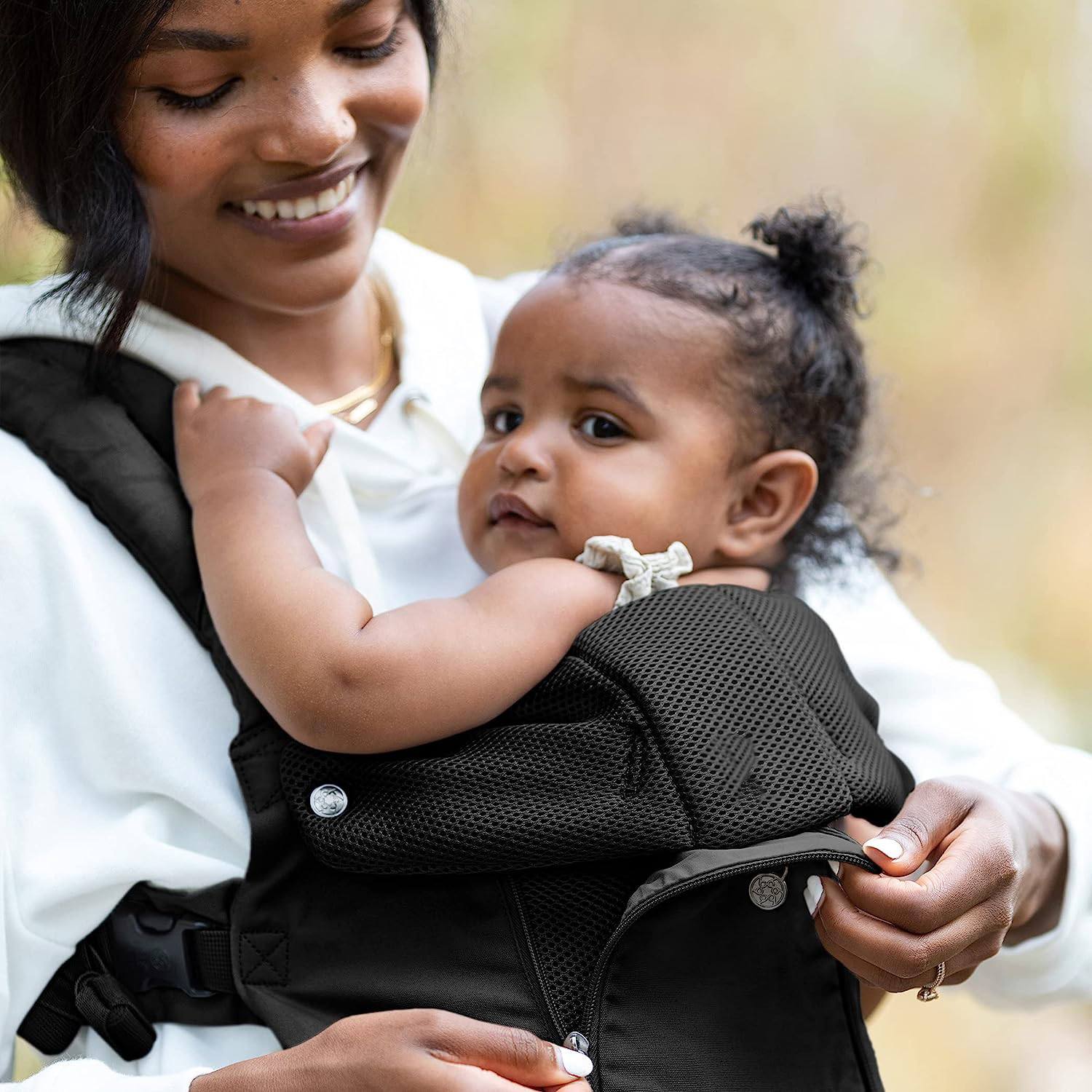 Complete All Seasons Ergonomic 6-in-1 Baby Carrier Newborn to Toddler - with Lumbar Support - for Children 7-45 Pounds - 360 Degree Baby Wearing - Inward & Outward Facing - Stone