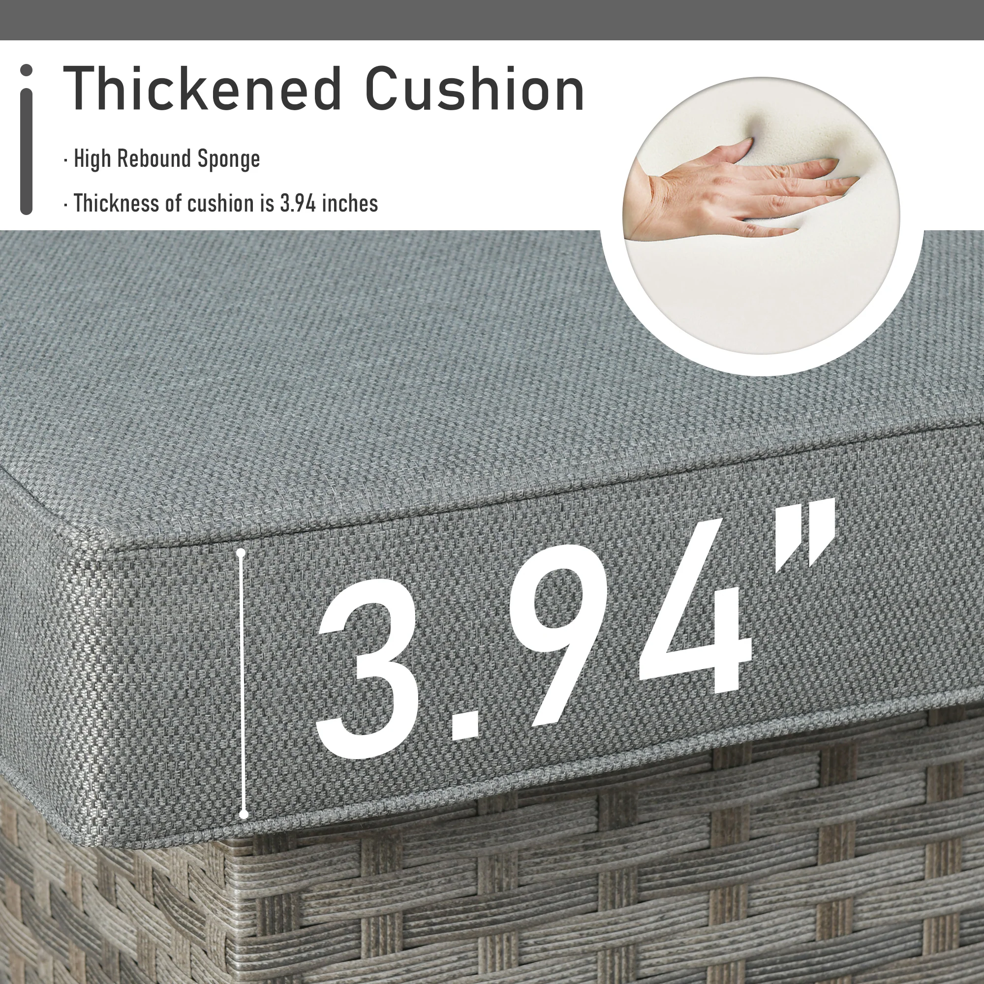 Ovios Patio Furniture Set 10-Piece include 42