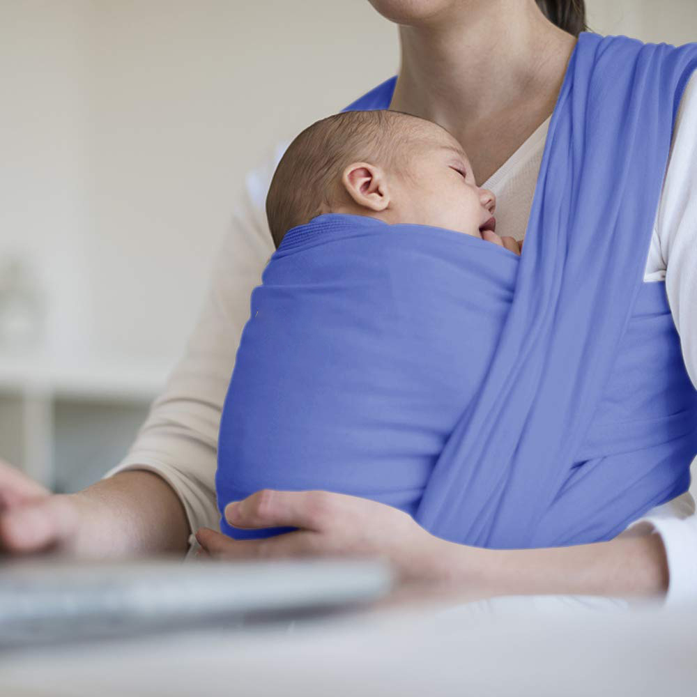 Baby Wrap Carrier,Hands Free Baby Carrier Sling,Lightweight,Breathable,Softness,Perfect for Newborn Infants and Babies Shower Gift,Black