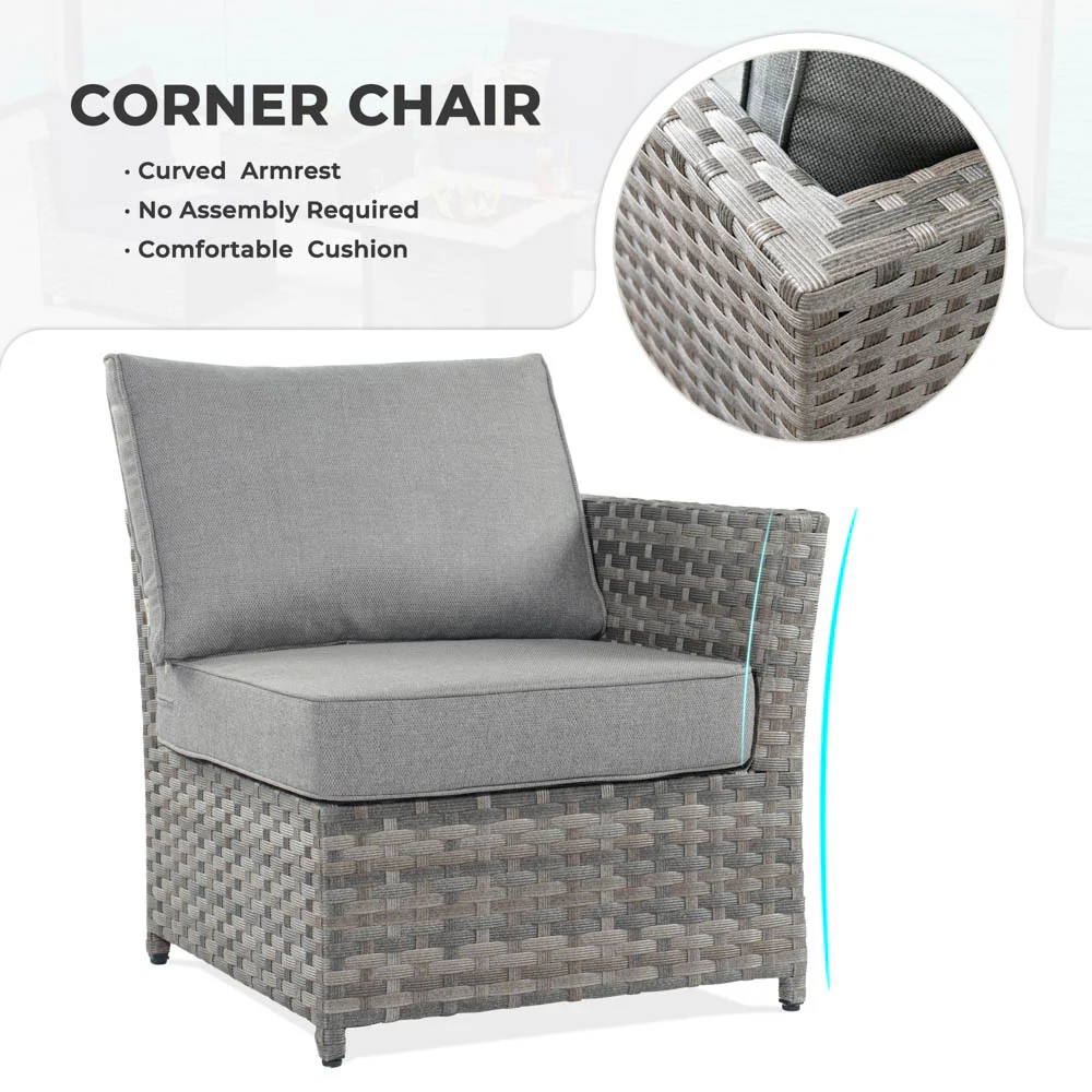 Ovios New Rimaru Series Patio Furniture Set 13-Piece include 42