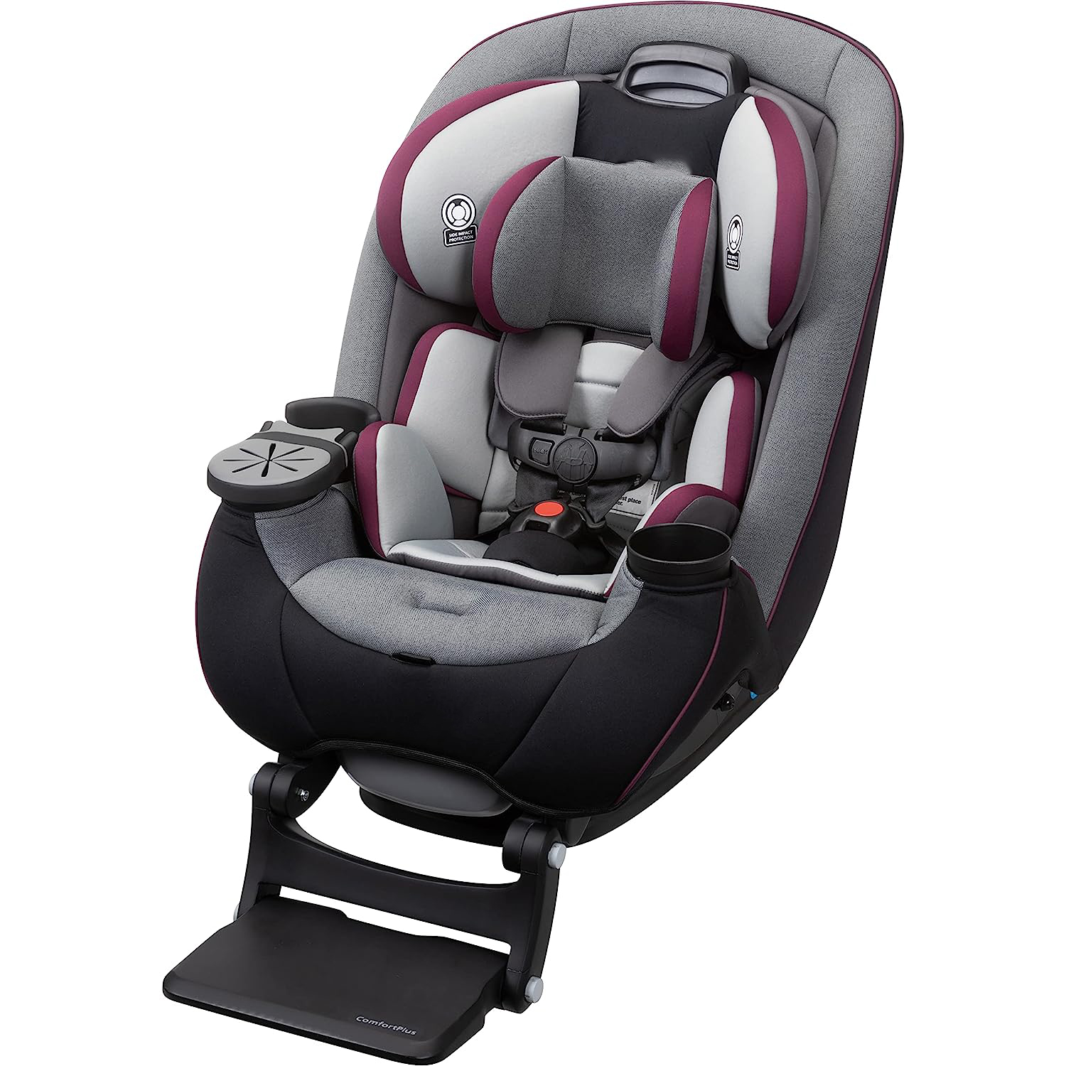 Safety 1st Grow and Go All-in-One Convertible Car Seat, Rear-facing 5-40 pounds, Forward-facing 22-65 pounds, and Belt-positioning booster 40-100 pounds, Carbon Wave