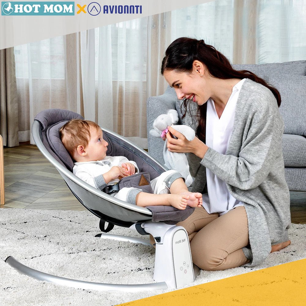 Luxury Electric Baby Swing Bouncer Infant Rocking Chair