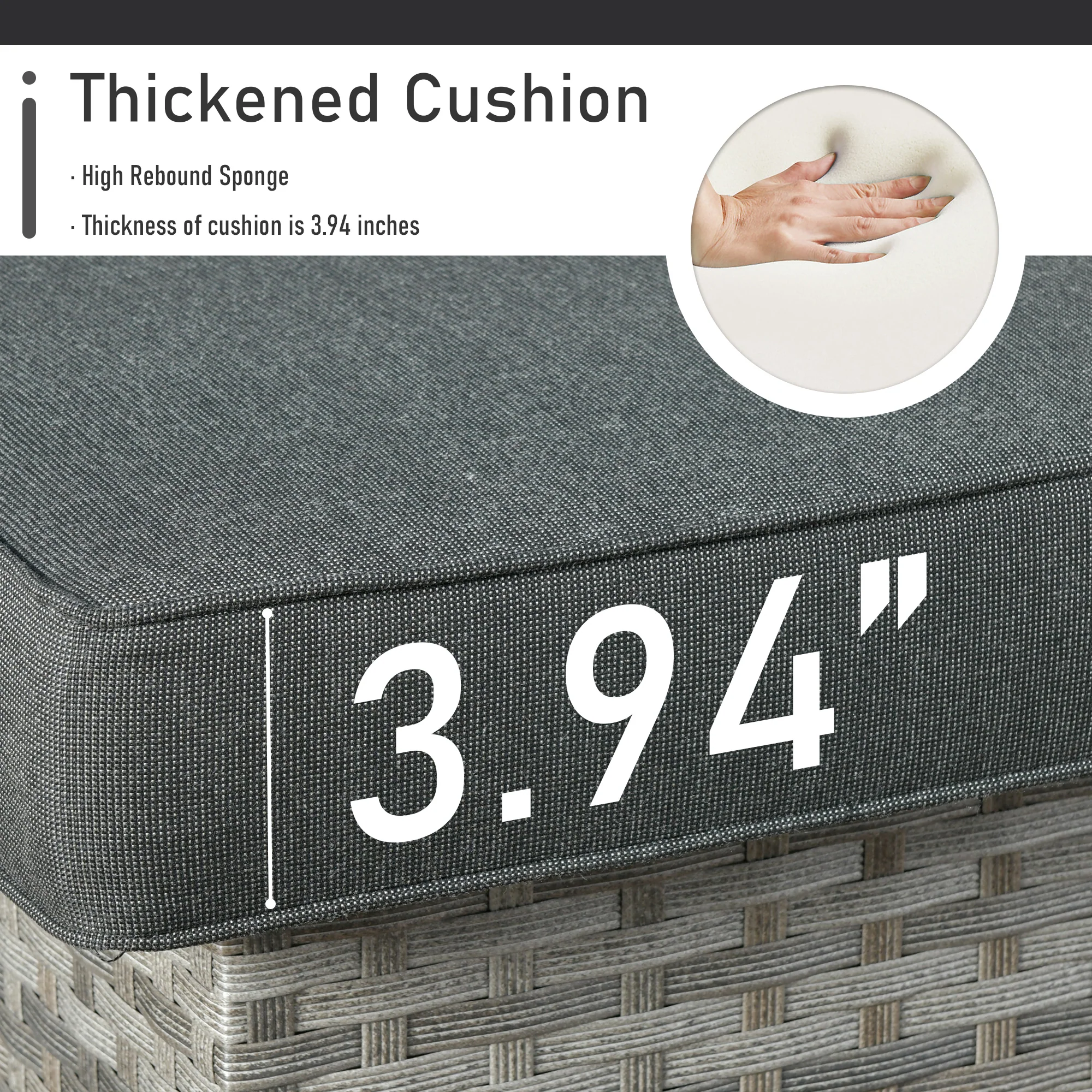 Ovios Patio Furniture Set 10-Piece include 42