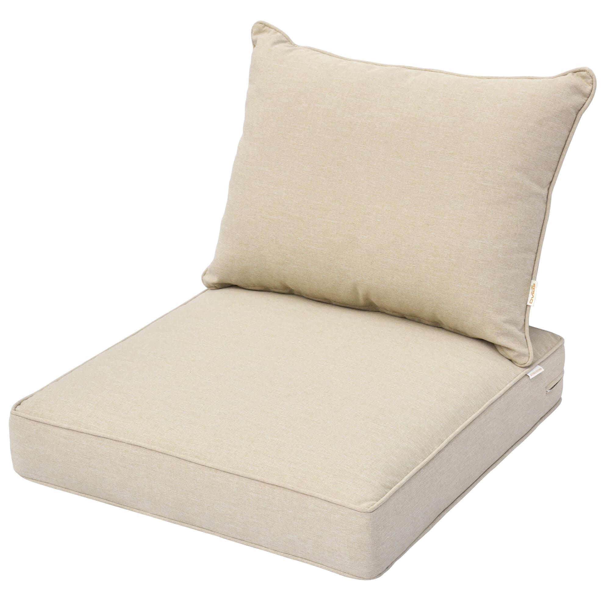 Ovios Replacement Seat Back Cushions Set with Olefin Fabric and Zipper, 24'' x 24'', Not Suitable for Ovios Patio Furniture