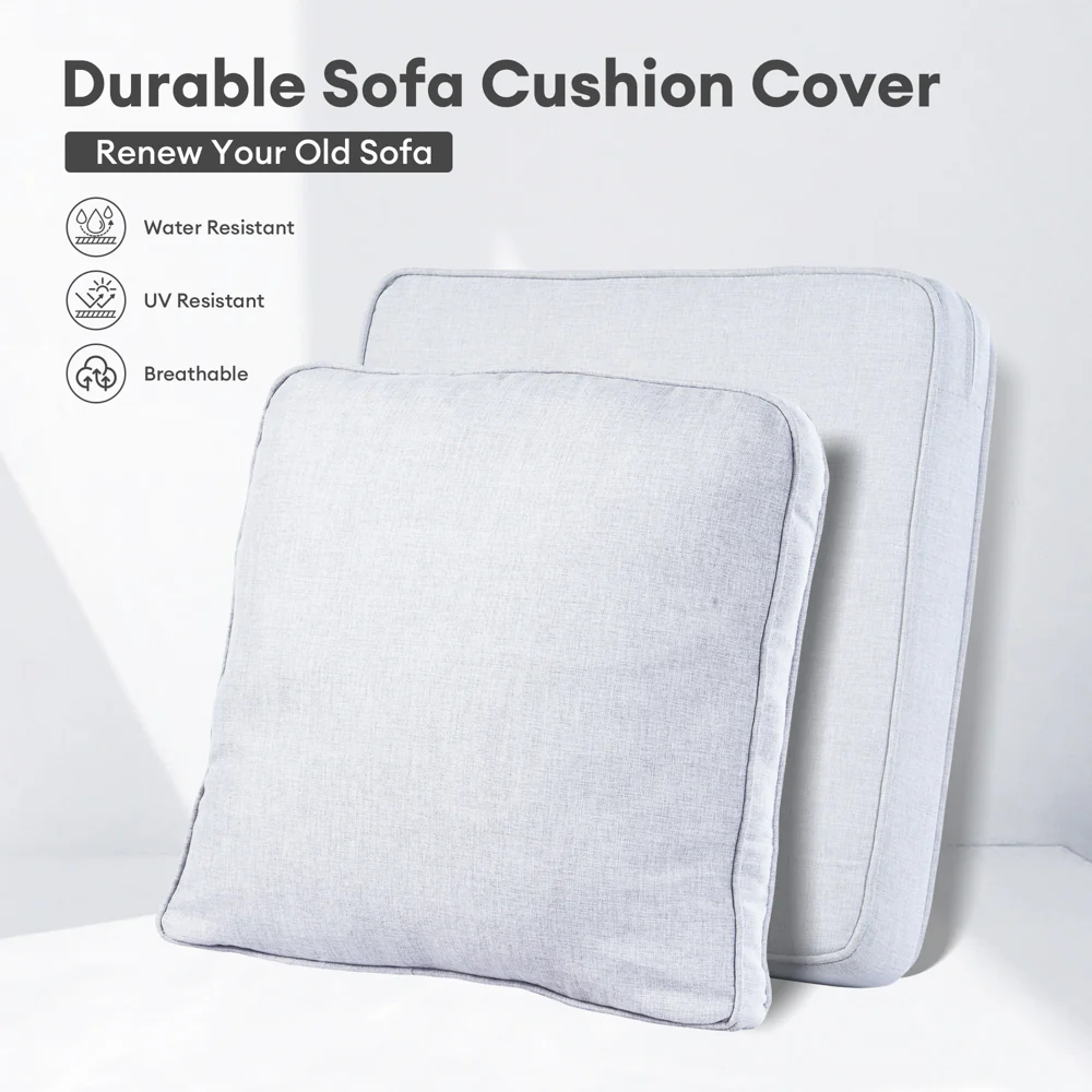Ovios Kenard Series Replacement Seat, Back Cushion Cover(Refer to the Dimension in Description,Only cover)