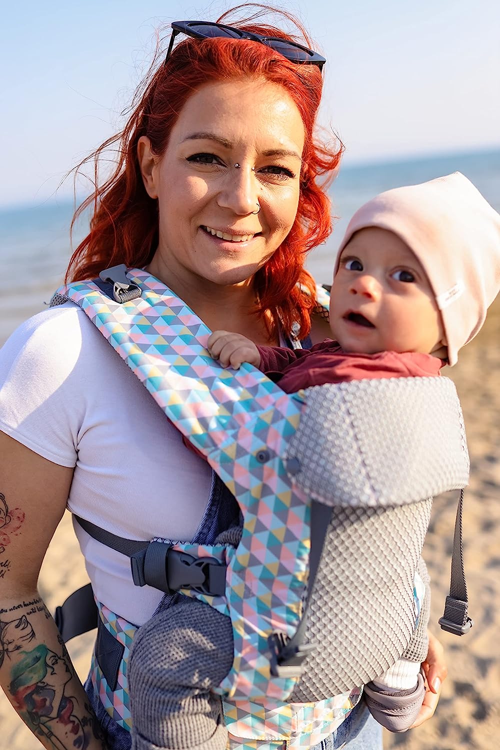 Baby Carrier Newborn to Toddler - All Positions Baby Body Carrier, Baby Carrier Backpack & Baby Front Carrier with Adjustable Seat, Ergonomic Baby Holder Carrier 7-35 lbs (Navy)