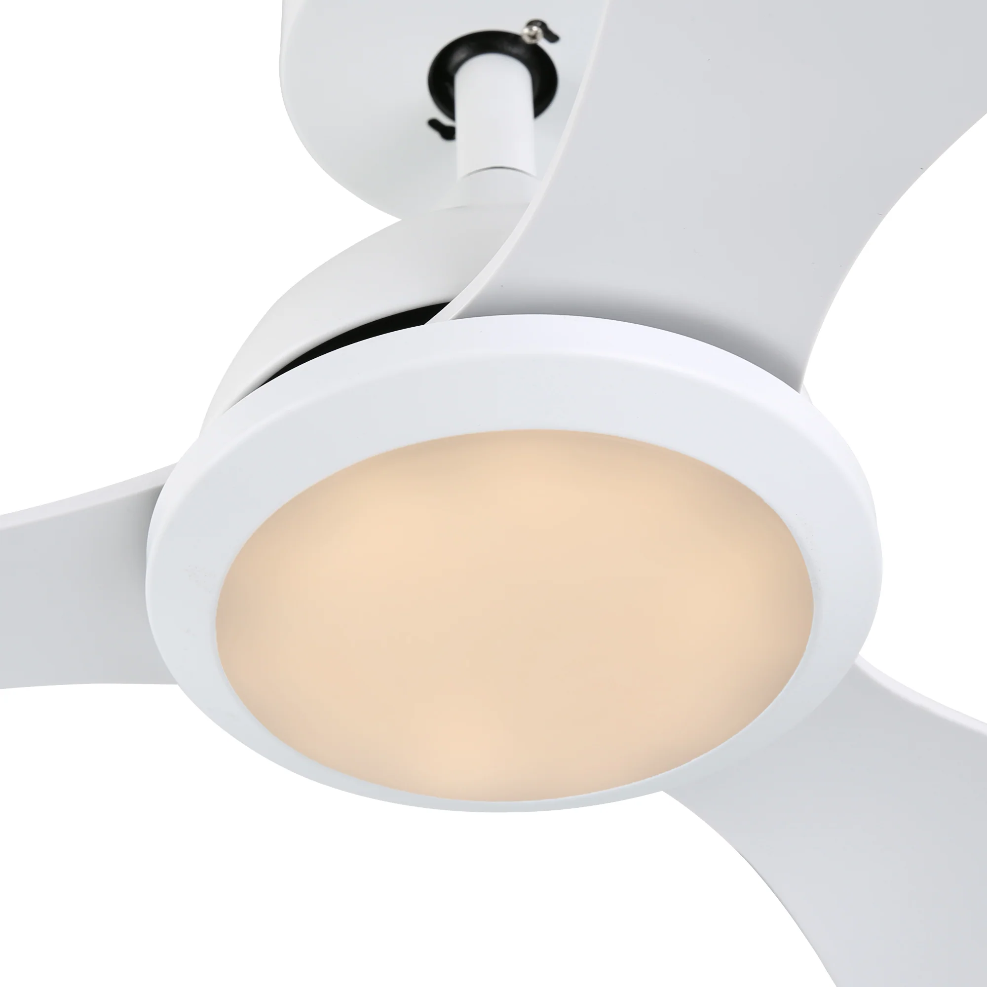 Ovios 52'' Remote Control Ceiling Fan Reversible 3 Blades with LED Light and 6 Wind Speeds, DC Motor