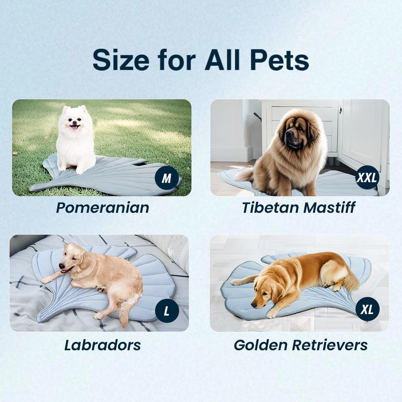 Vagascape Dog Cooling Eco-friendly Mat, Cooling Pad, Pet Cool Mats for Dogs and Cats use in Crate, Tunk, Camping, Outdoors, Portable, Machine Washable, Durable, Without Gel