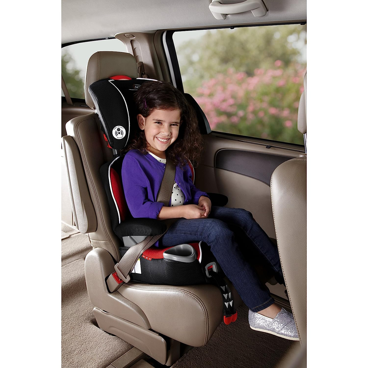 Affix Highback Booster Seat with Latch System, Atomic