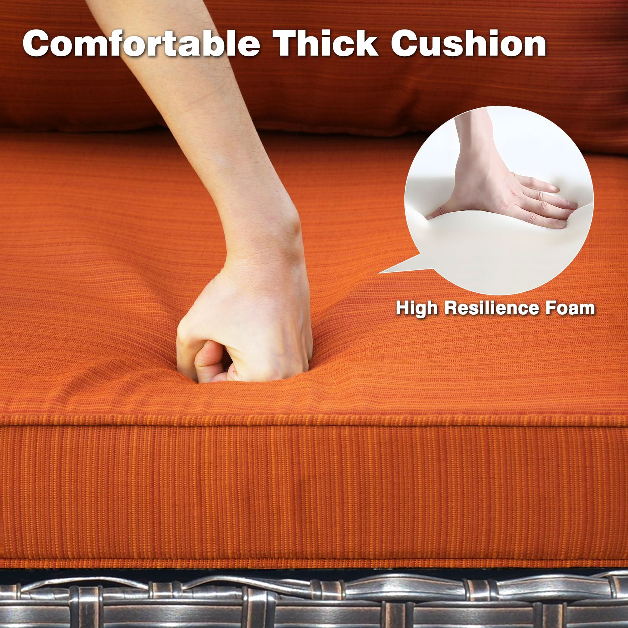 Ovios 6 Pieces Patio Furniture Set with 42