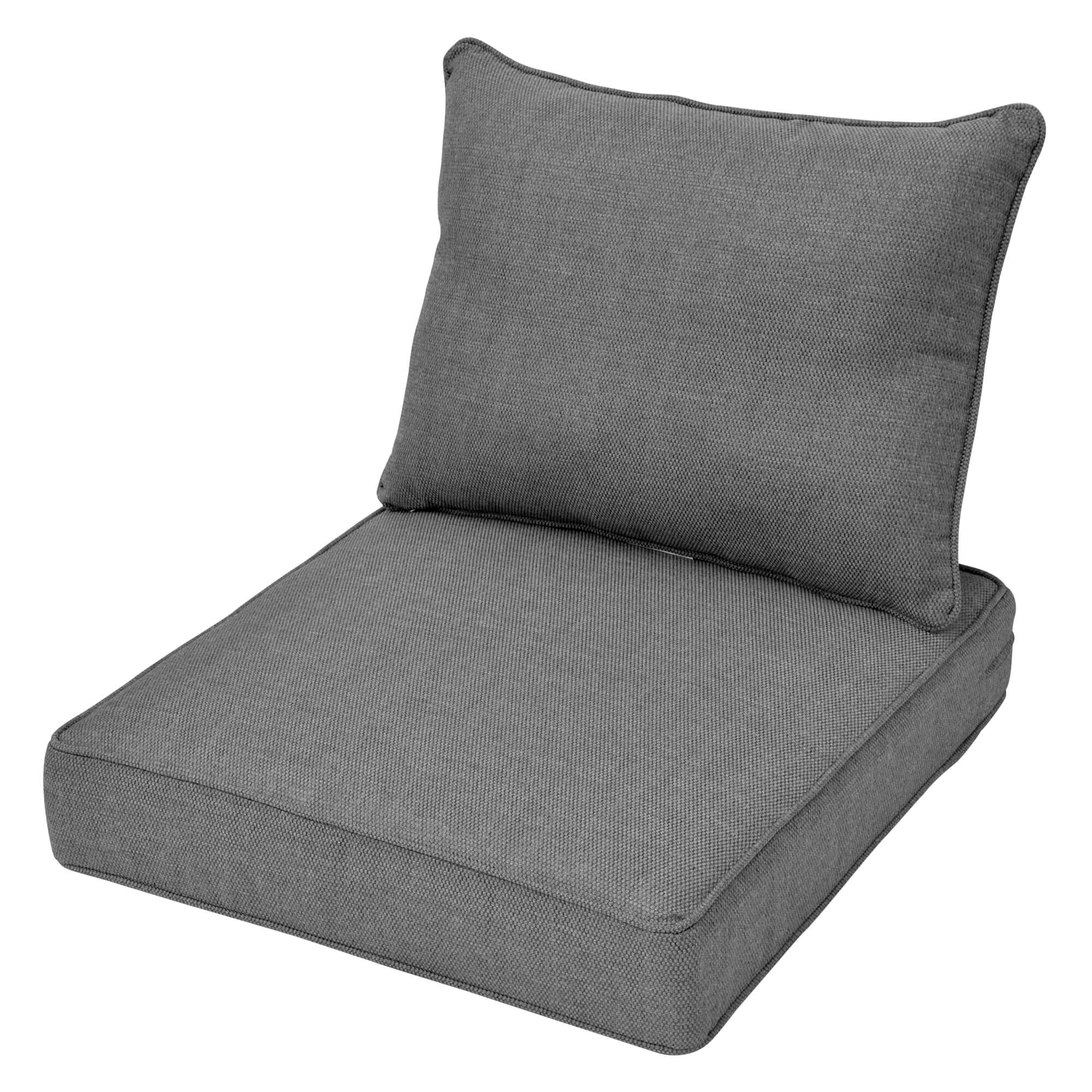 Ovios Replacement Seat Back Cushions Set with Olefin Fabric and Zipper, 24'' x 24'', Not Suitable for Ovios Patio Furniture