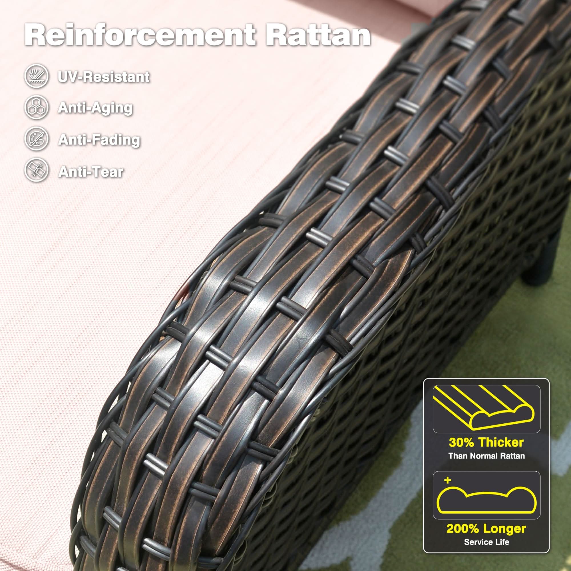 Ovios 6 Pieces Patio Furniture Set with 42