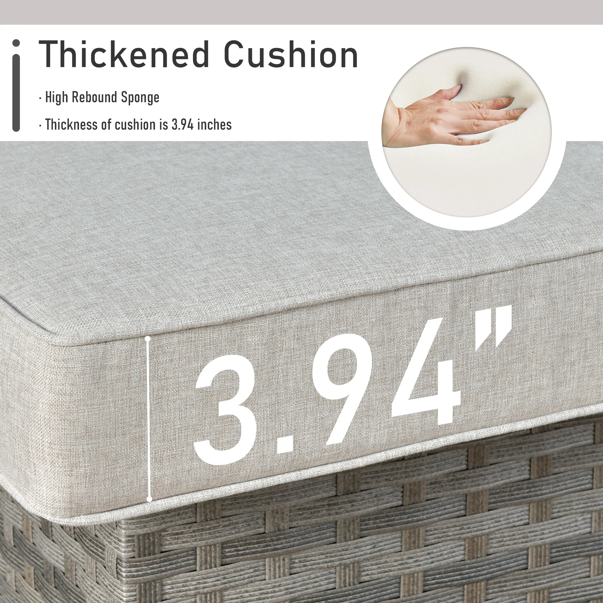 Ovios Patio Furniture Set 10-Piece include 42