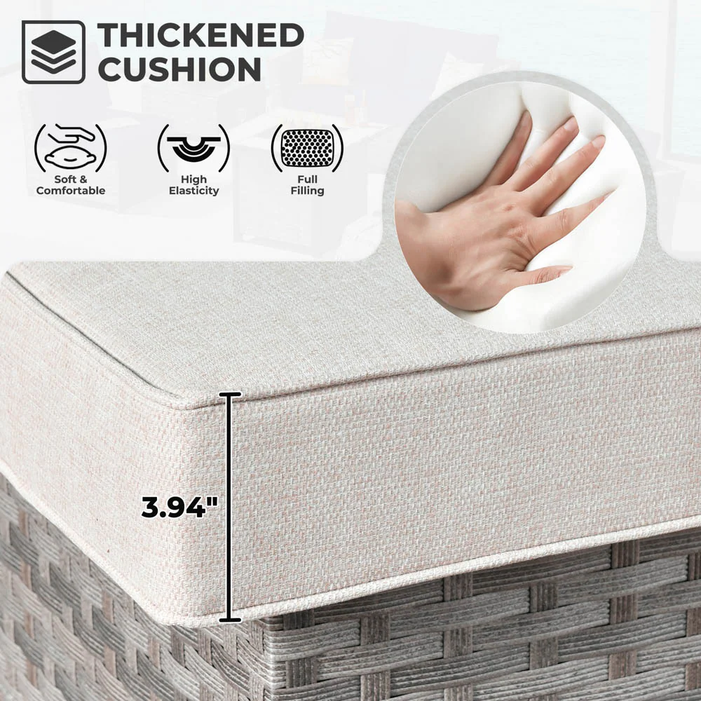 Ovios New Rimaru Series Patio Furniture Set 13-Piece include 42