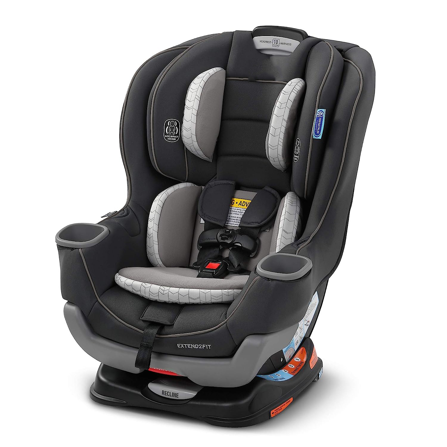 Extend2Fit Convertible Car Seat, Ride Rear Facing Longer with Extend2Fit, Gotham