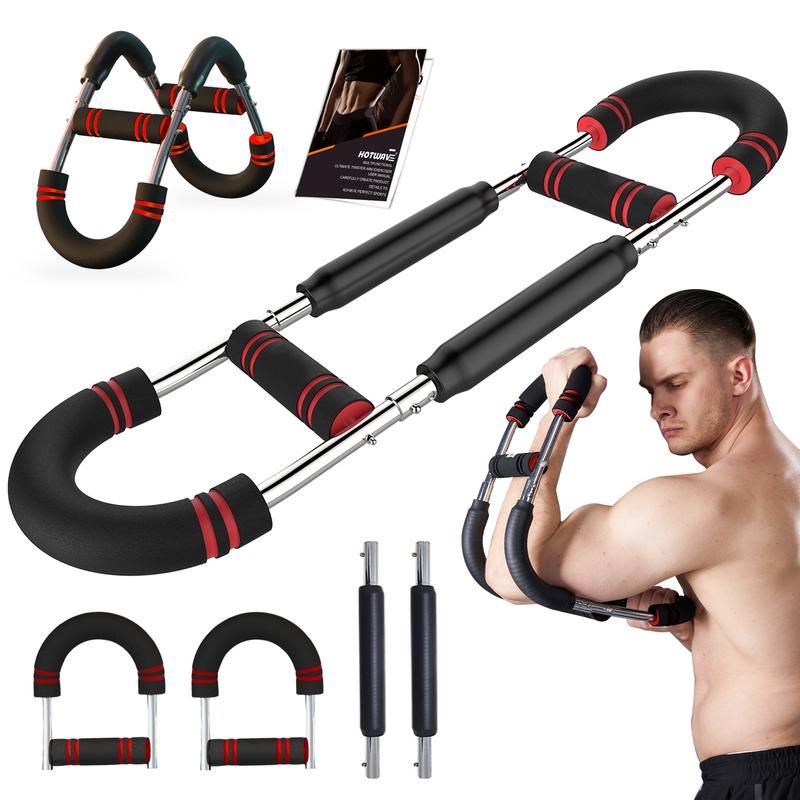 HOTWAVE Arm Trainer Chest workout Strengthen Chest and Arm Muscles Men's Fitness Trainer Detachable Portable Spring Resistance Home Fitness Equipment