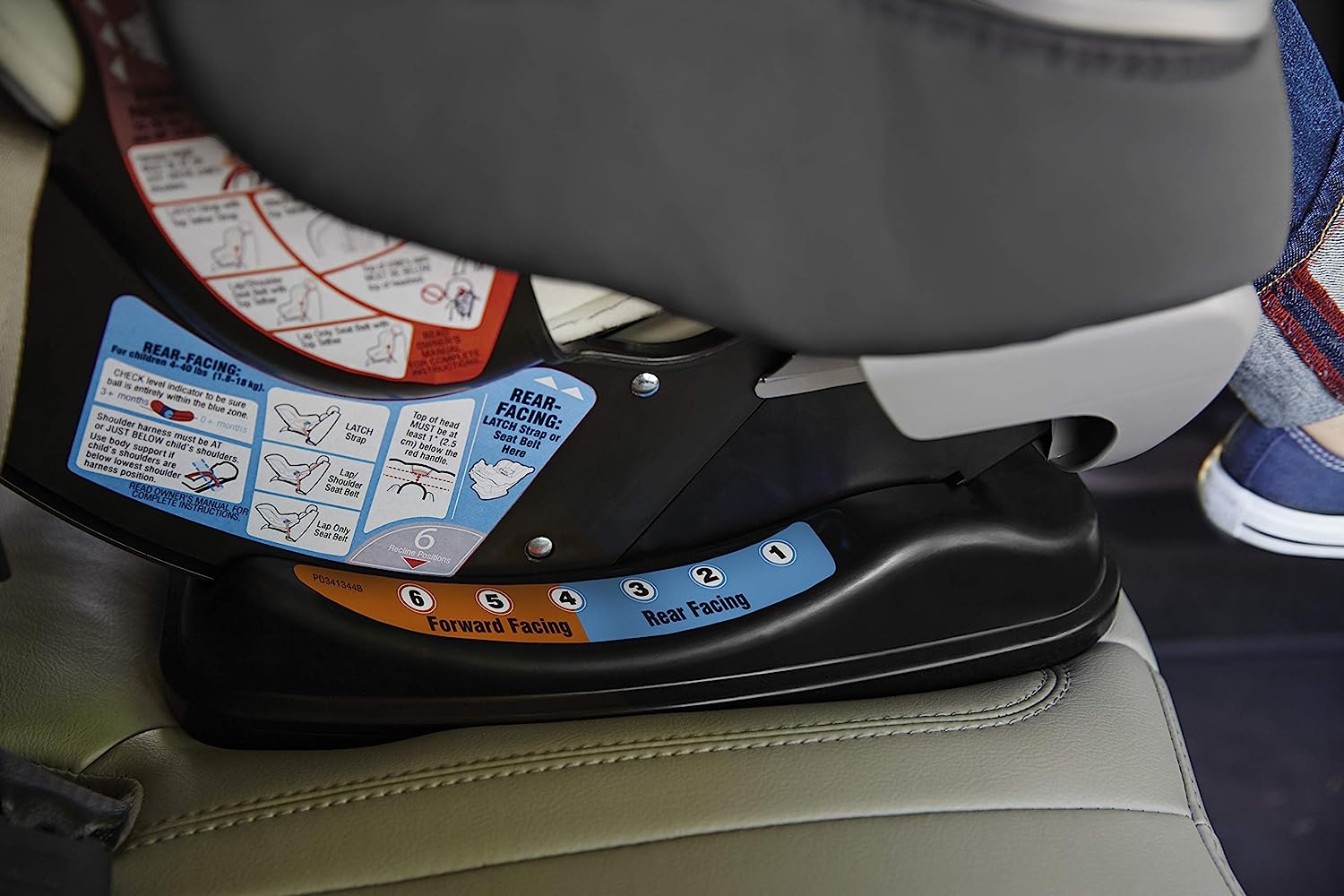 Extend2Fit Convertible Car Seat, Ride Rear Facing Longer with Extend2Fit, Gotham