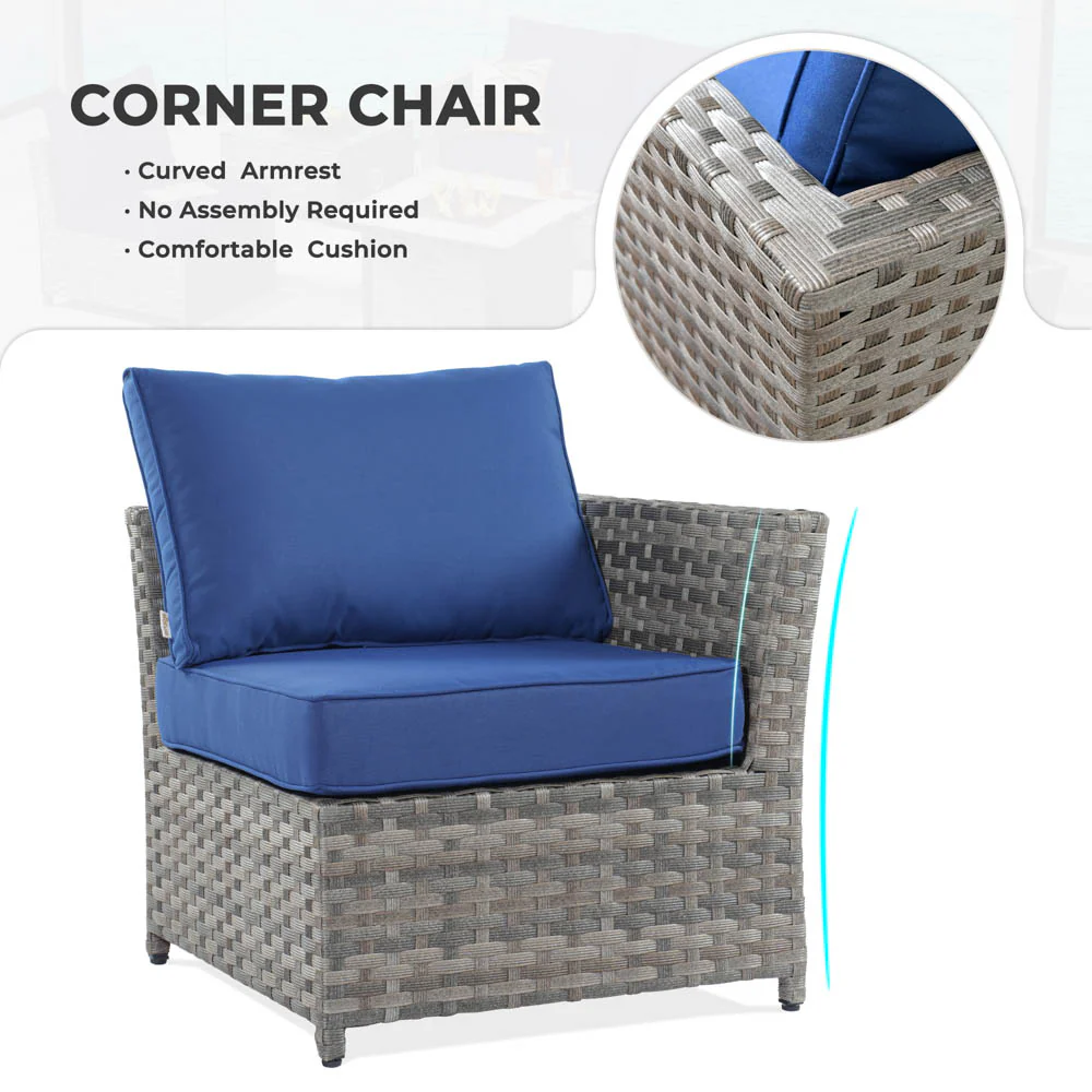 Ovios New Rimaru Series Patio Furniture Set 13-Piece include 42