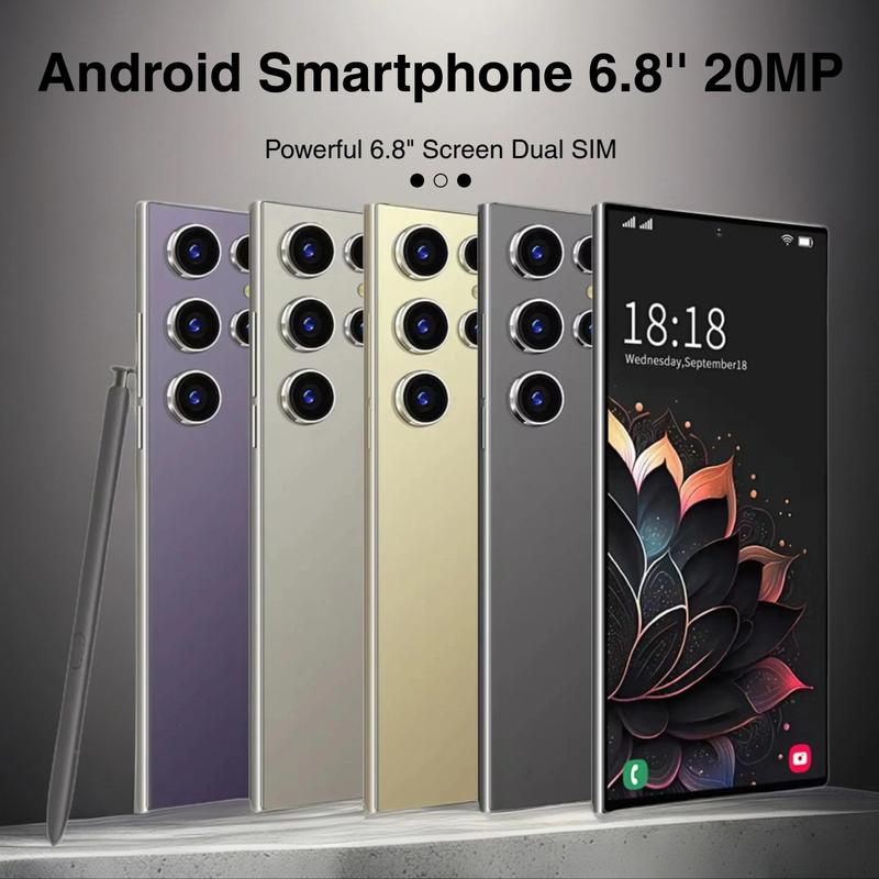 Android Smartphone, 6.8 Inch Large Screen 6+64GB ROM Dual SIM Phone, 20MP 4000mAh Battery Octa-core Processor Phone, Gifts for Mums, Electronic Gadgets, Digital, Portable