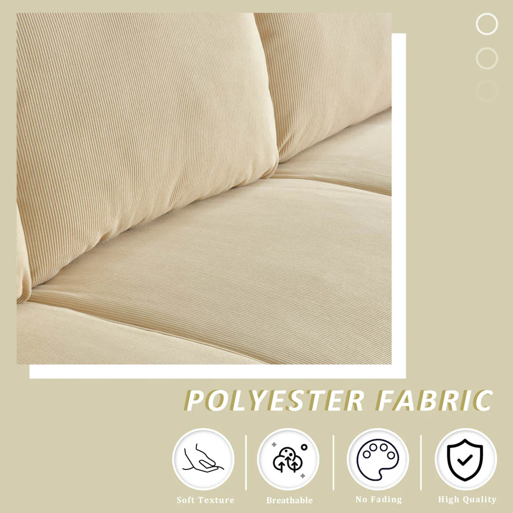 Ovios Living Room 71.65'' Wide 3-Seats Sofa Multiple Colour