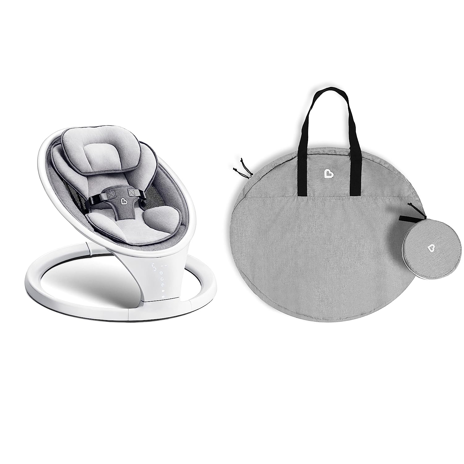 Bluetooth Enabled Lightweight Baby Swing with Natural Sway in 5 Ranges of Motion, Includes Remote Control